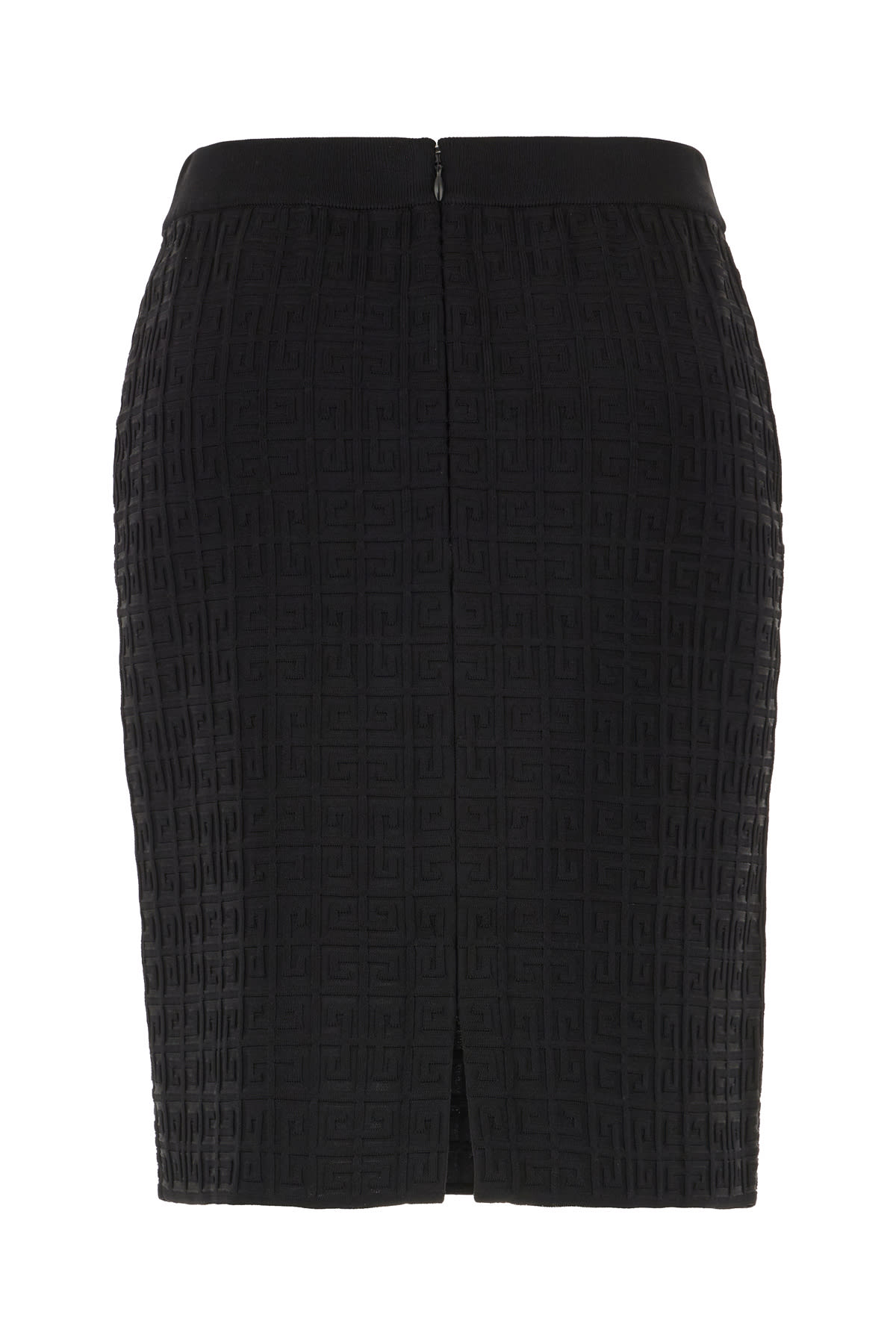 Shop Givenchy Black Stretch Viscose Blend Skirt In 001