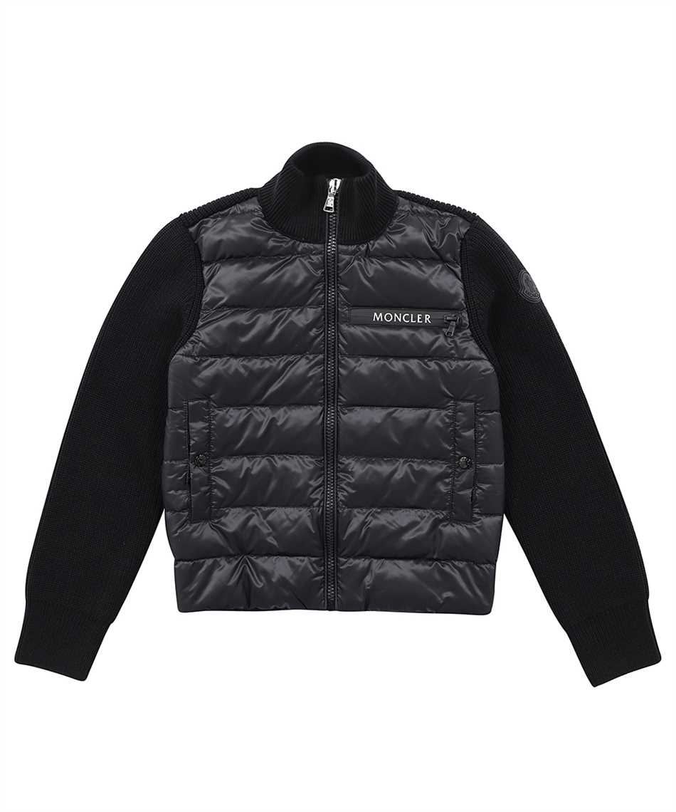 MONCLER KNIT JACKET WITH PADDED PANEL