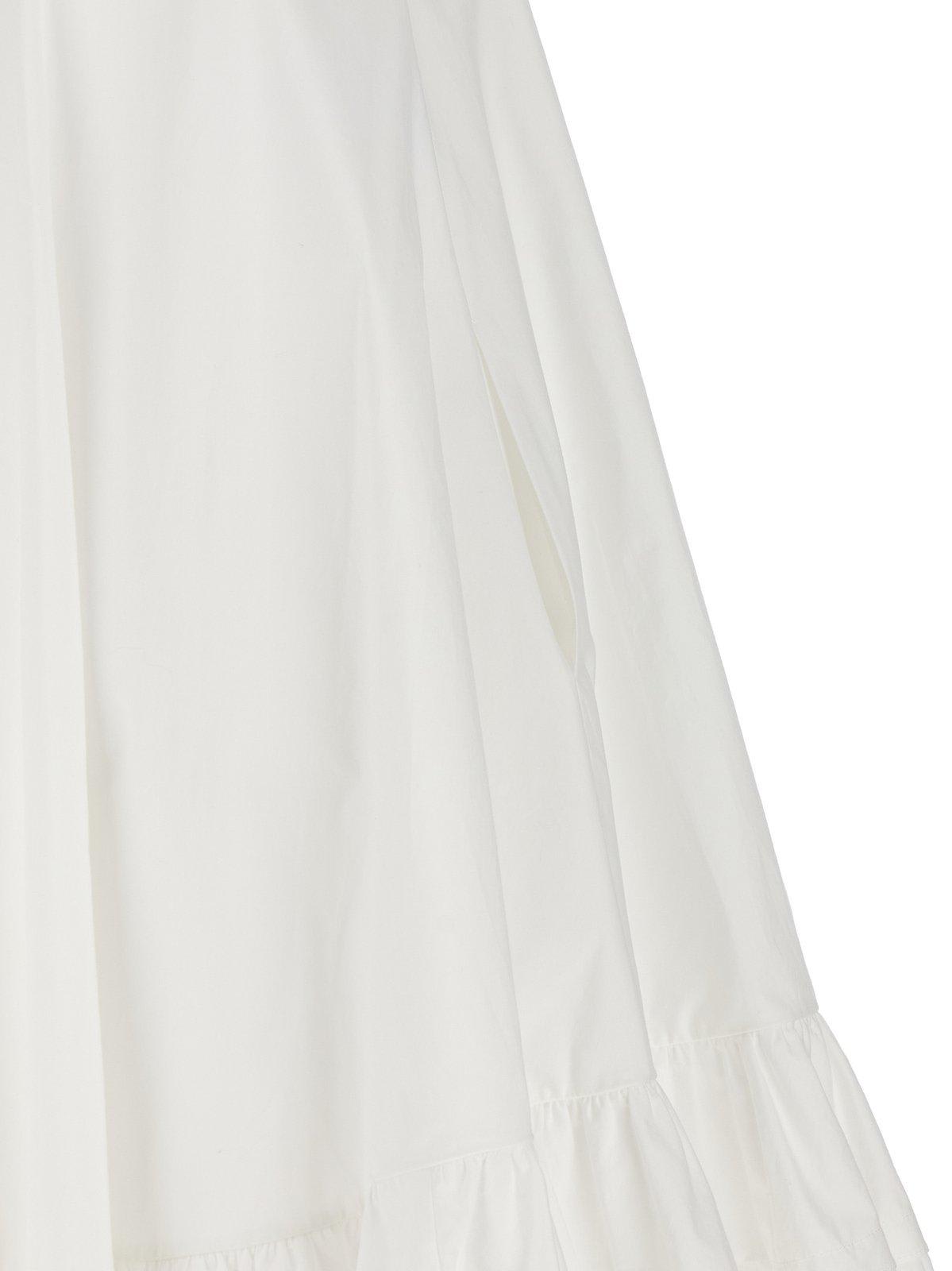 Shop Philosophy Di Lorenzo Serafini Ruffled Sleeveless Vest In Bianco