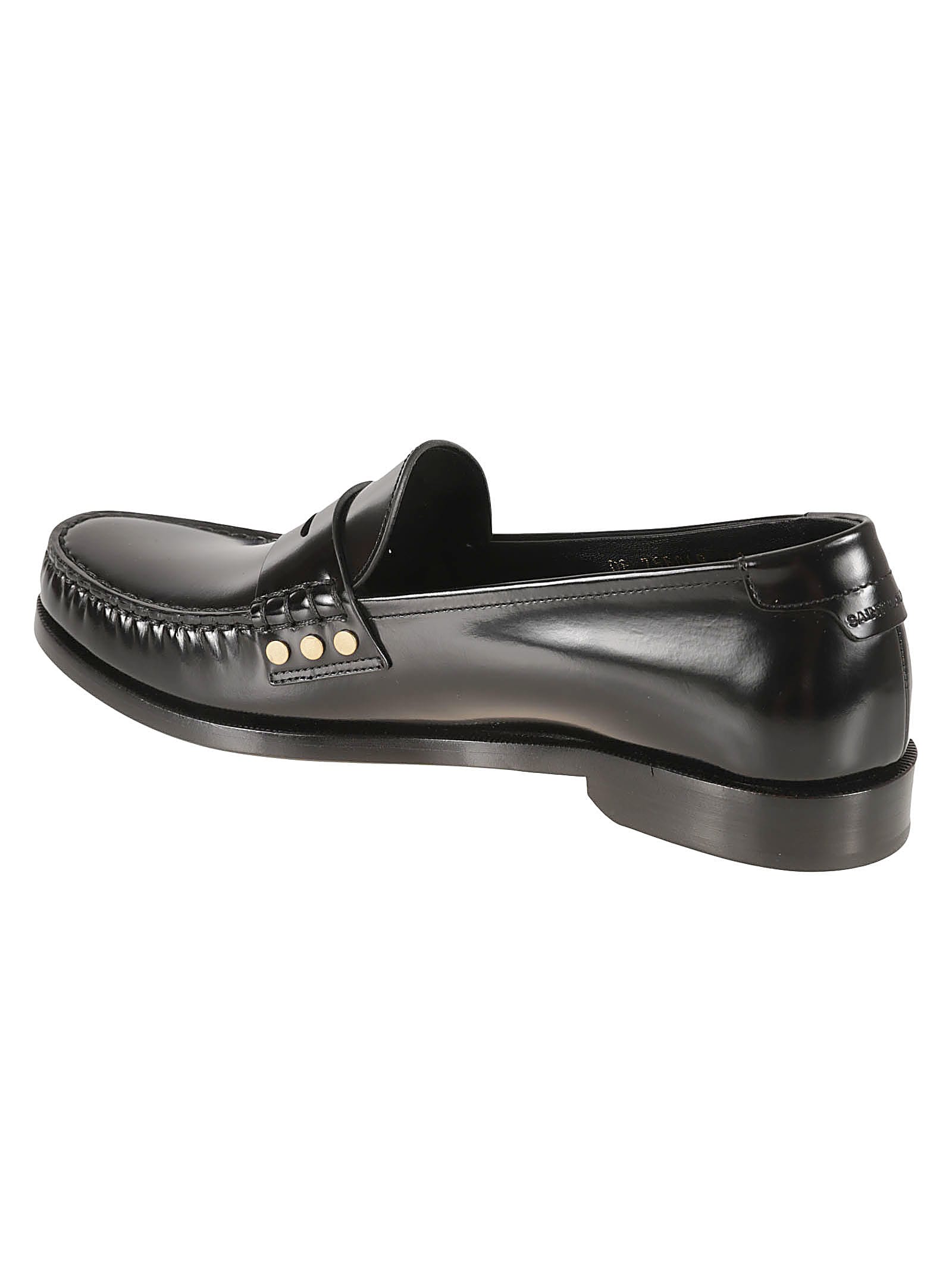 Shop Saint Laurent Le 15 Loafers In Black