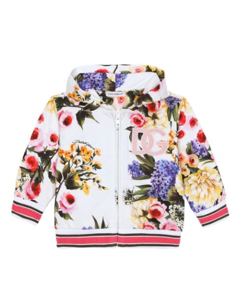 Shop Dolce & Gabbana Flower Power Sweatshirt In White