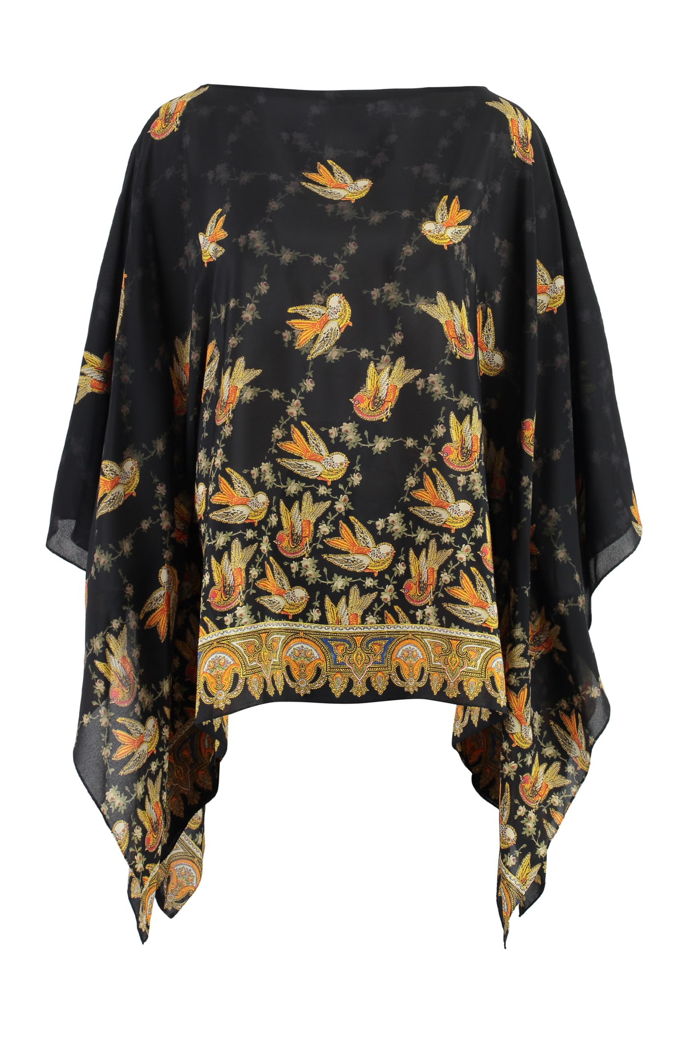 ETRO PRINTED SILK BLOUSE