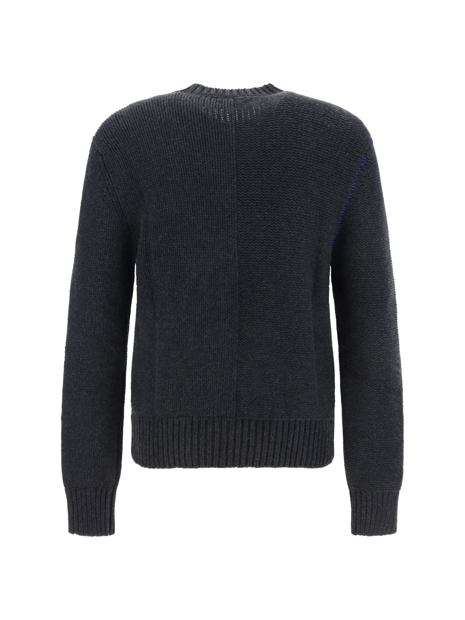 Shop Burberry Sweater In Grey