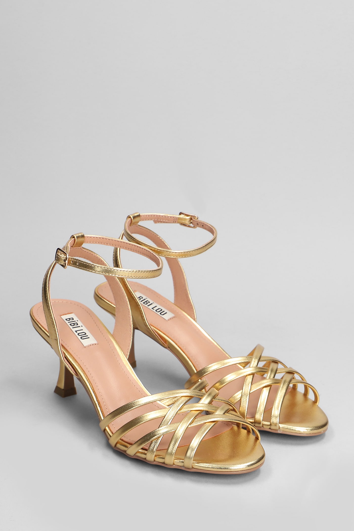 Shop Bibi Lou Kassia 65 Sandals In Gold Leather