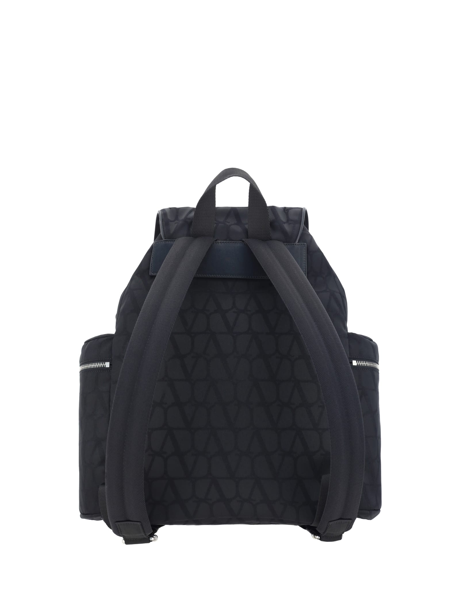 Shop Valentino Toile Iconographe Backpack In Nero