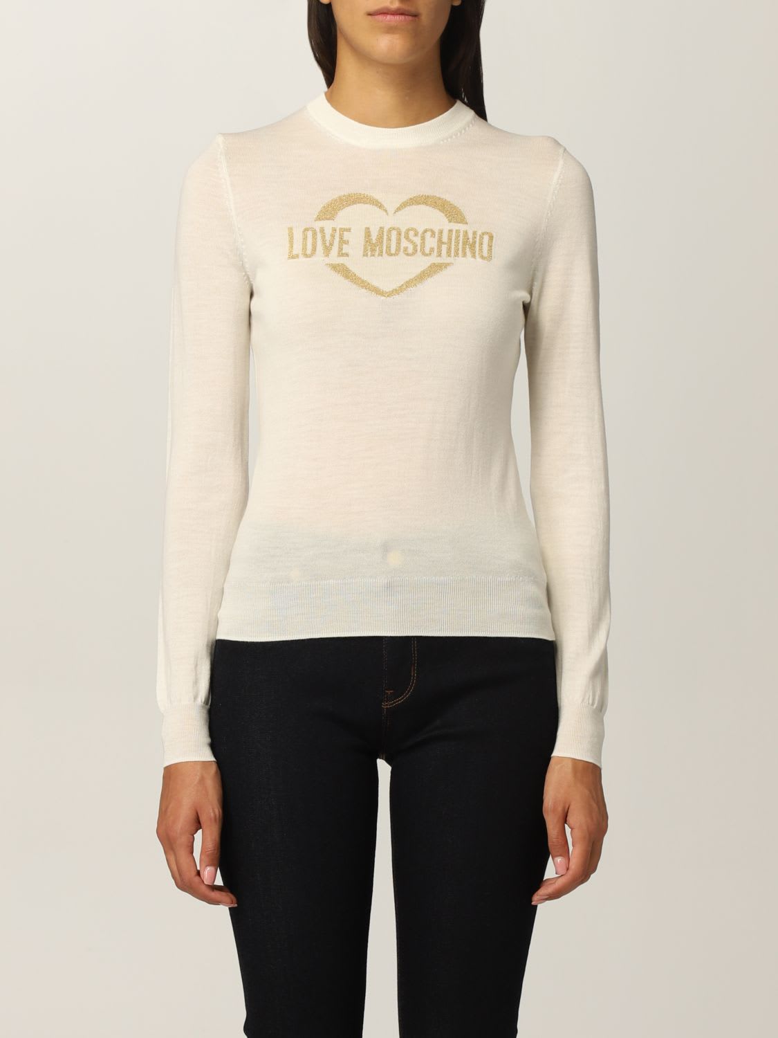 Love Moschino Sweater Love Moschino Sweater In Virgin Wool With Logo