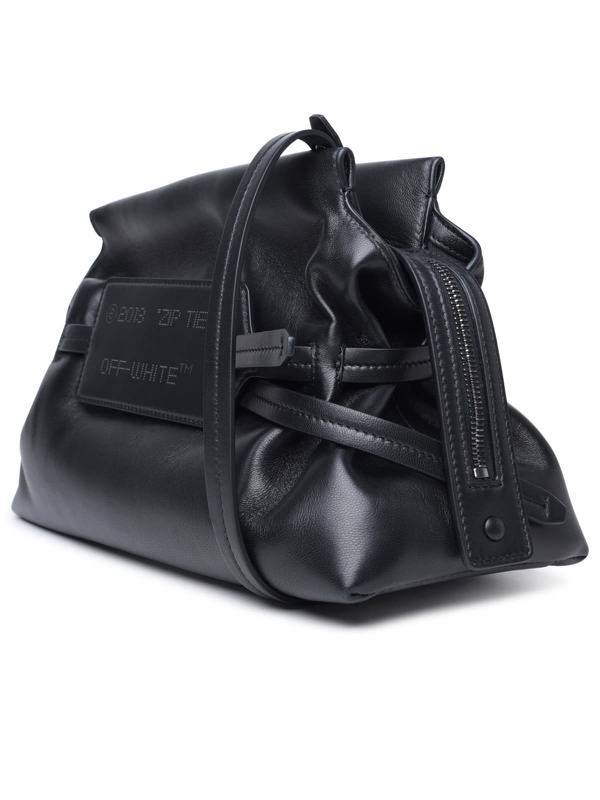 Shop Off-white Black Calf Leather Bag In Nero