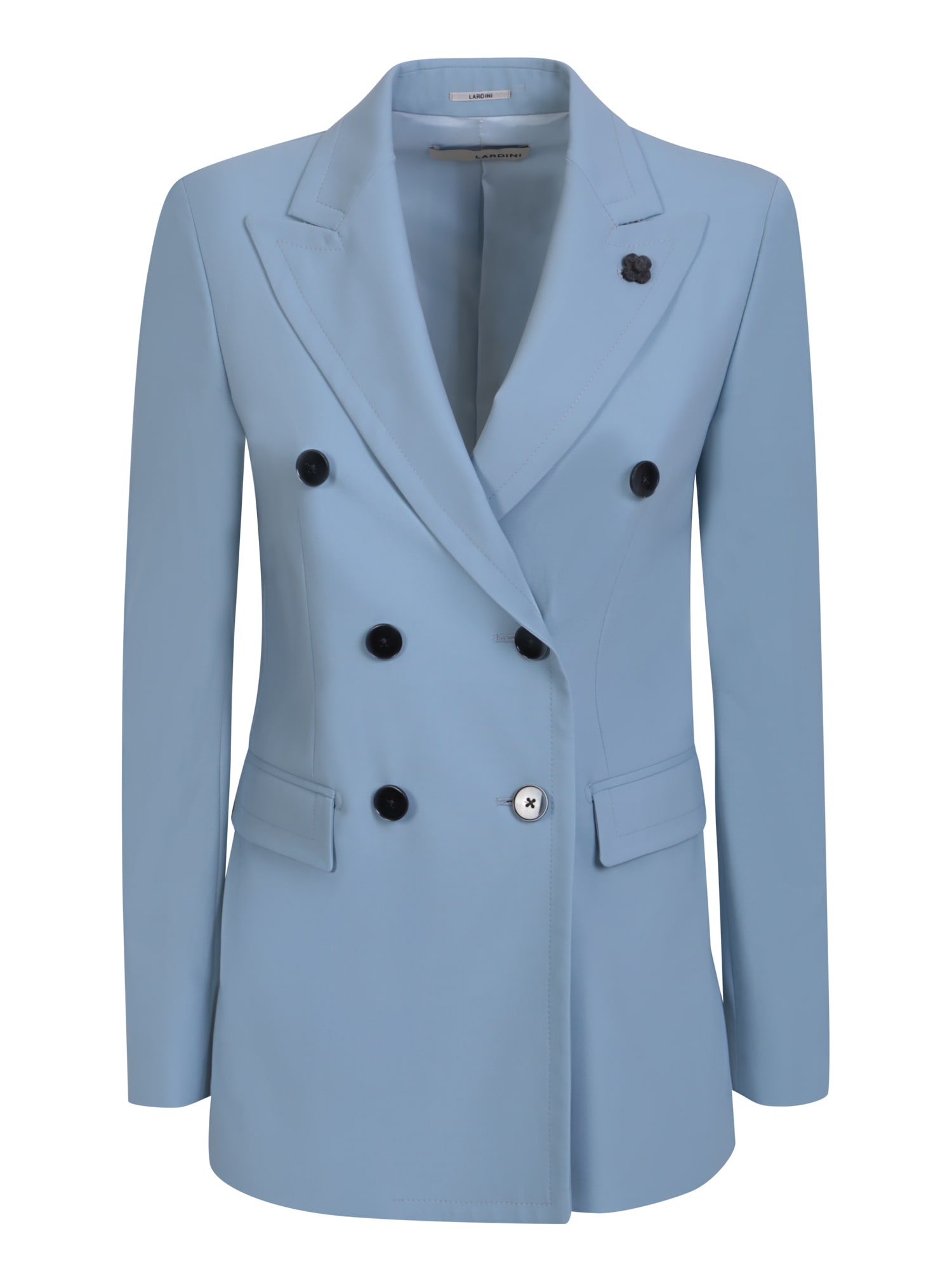 Lardini Double-breasted Light Blue Jacket