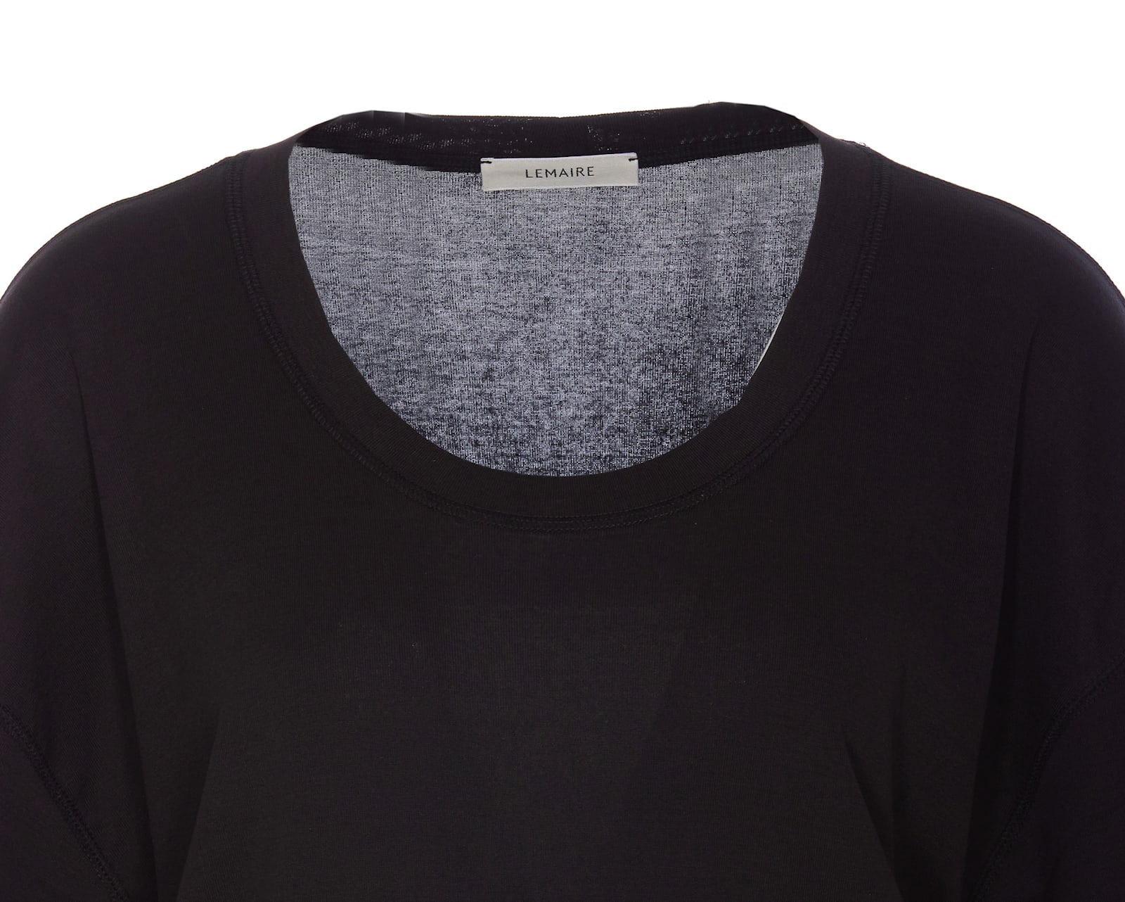 Shop Lemaire Rib T-shirt In Grey