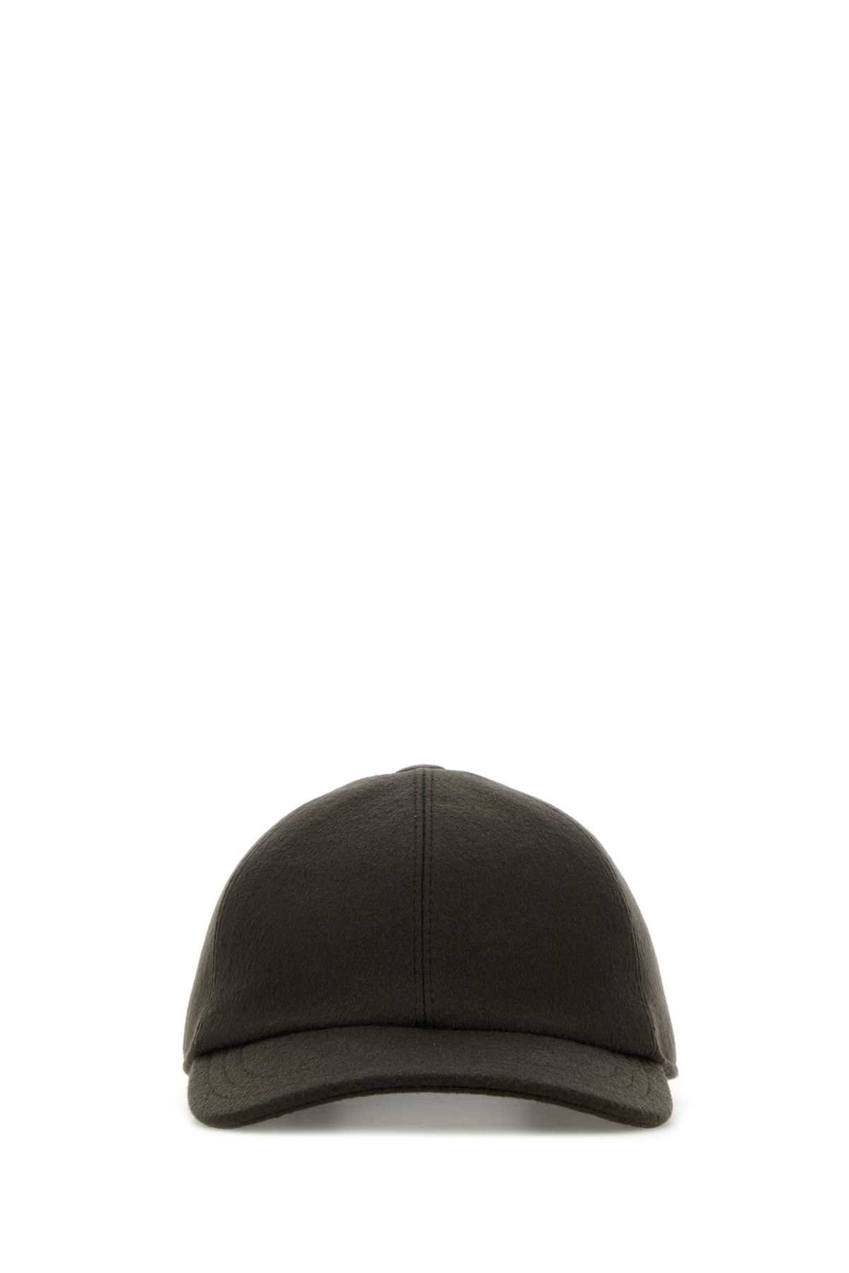 The Row Brown Cashmere Caspian Baseball Cap In Pewtergreen