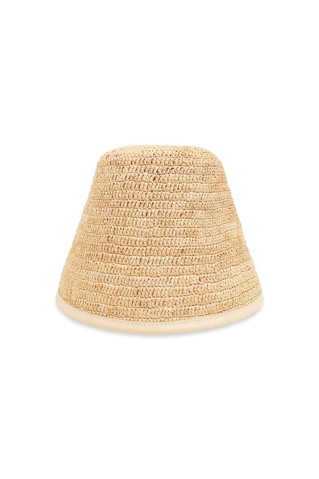 Shop Jacquemus Le Bob Soli Bucket Hat In Ivory