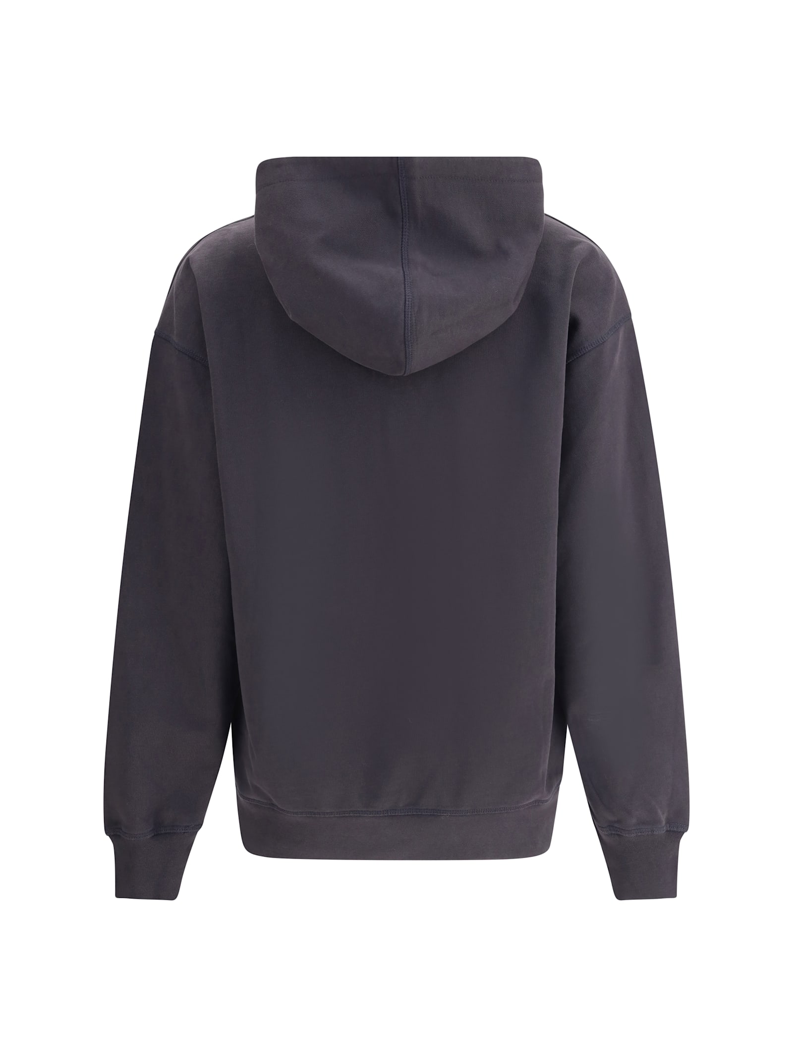 Ganni Hoodie With Print In Blue