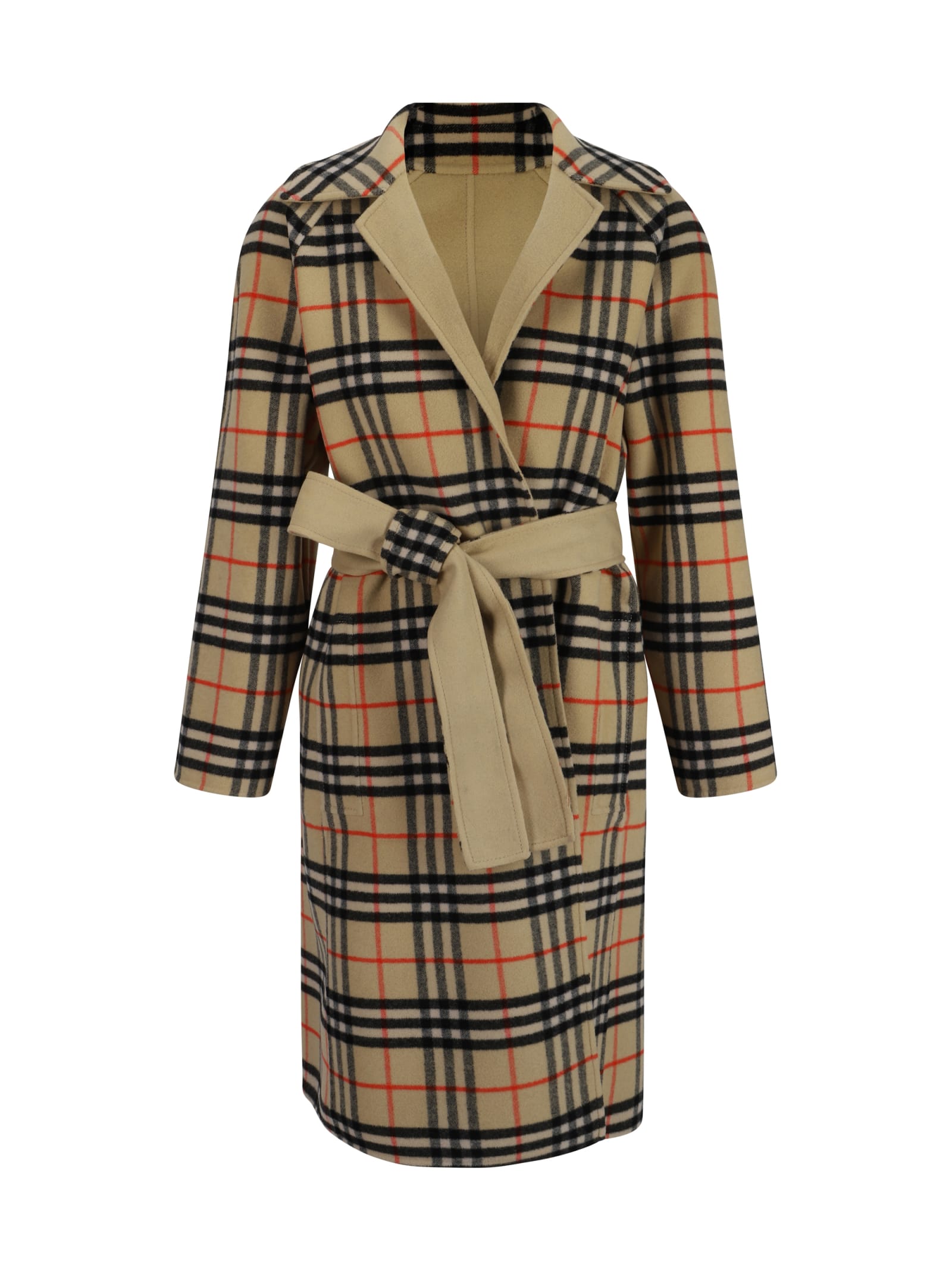 BURBERRY WOOL COAT WITH BELT