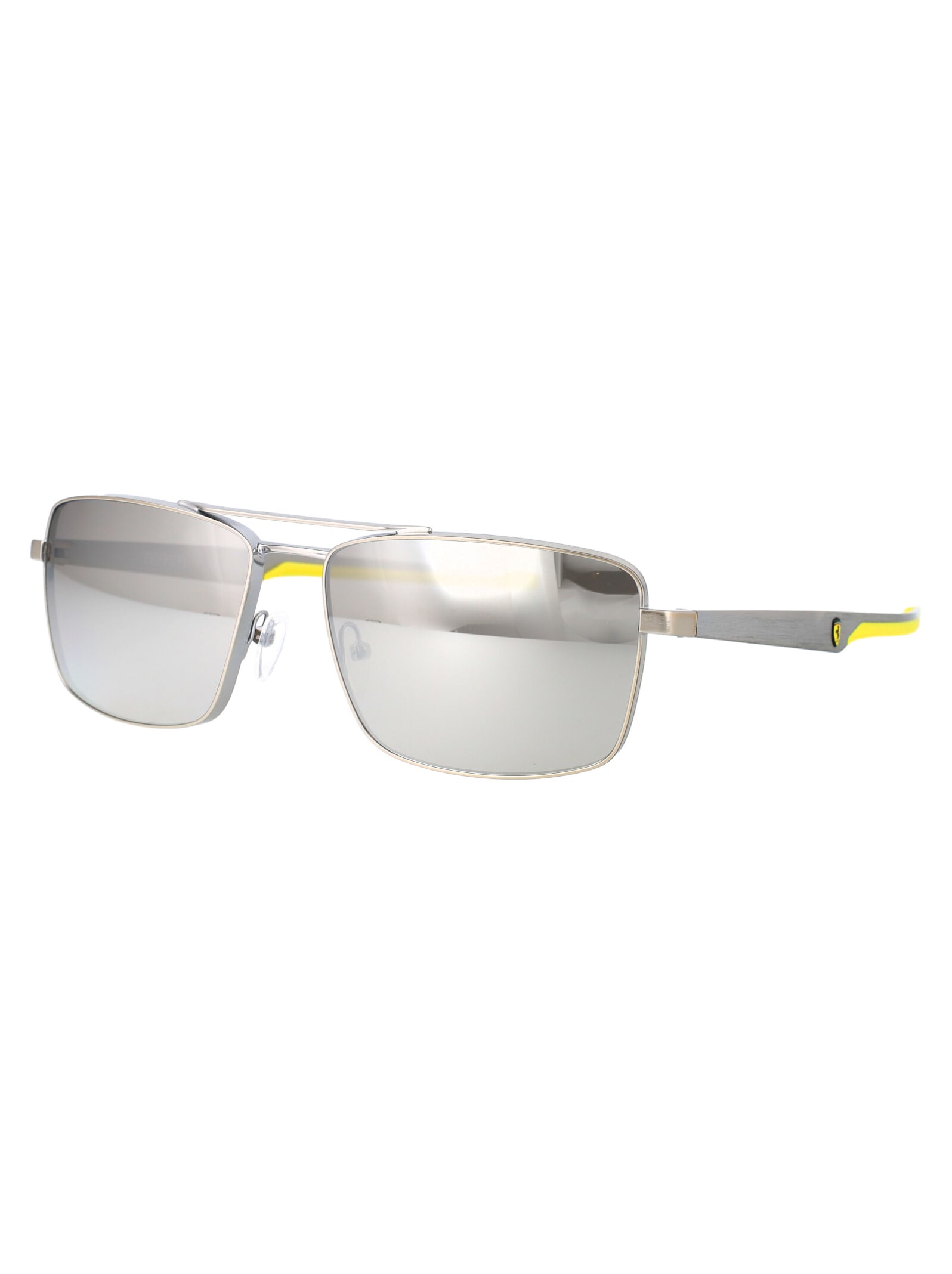 Ferrari 0fz5001 Sunglasses In 107/6g Brushed Silver