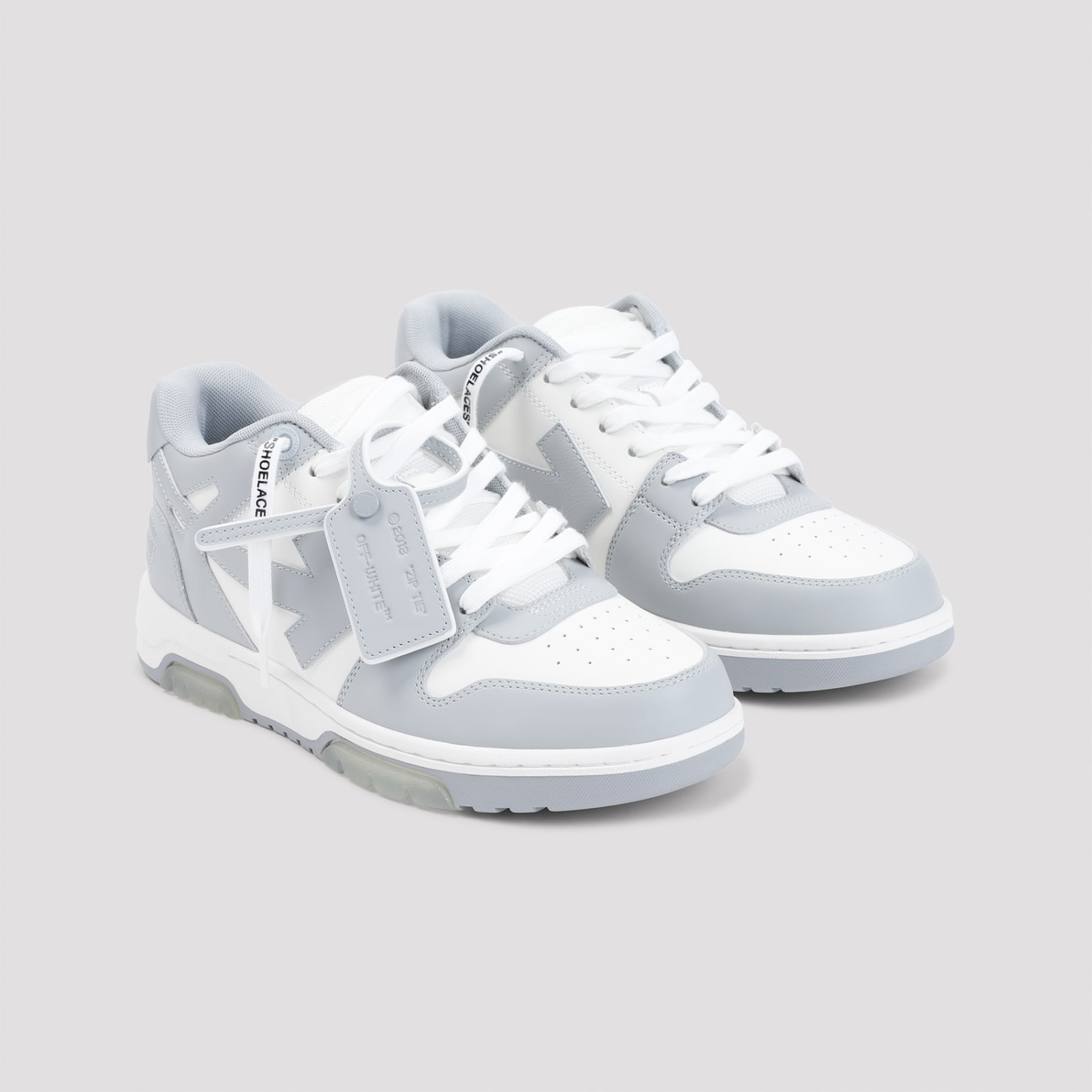 Shop Off-white Out Of Office Sneakers In White Grey