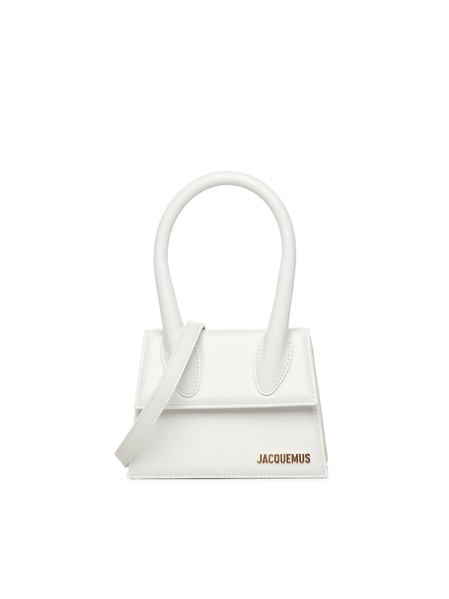 Jacquemus Women Le Chiquito Moyen Leather Bag In White