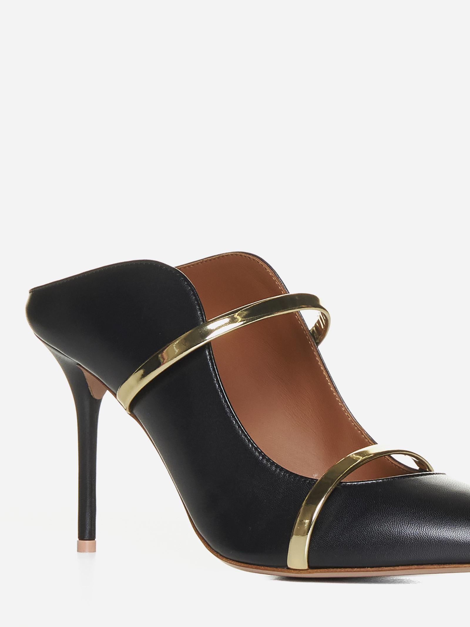 Shop Malone Souliers Maureen Nappa Leather Mules In Black