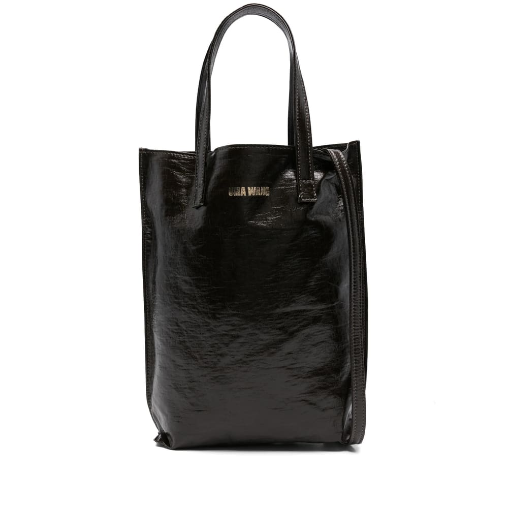 Uma Wang Carry A Handbag With Both Hands In Black