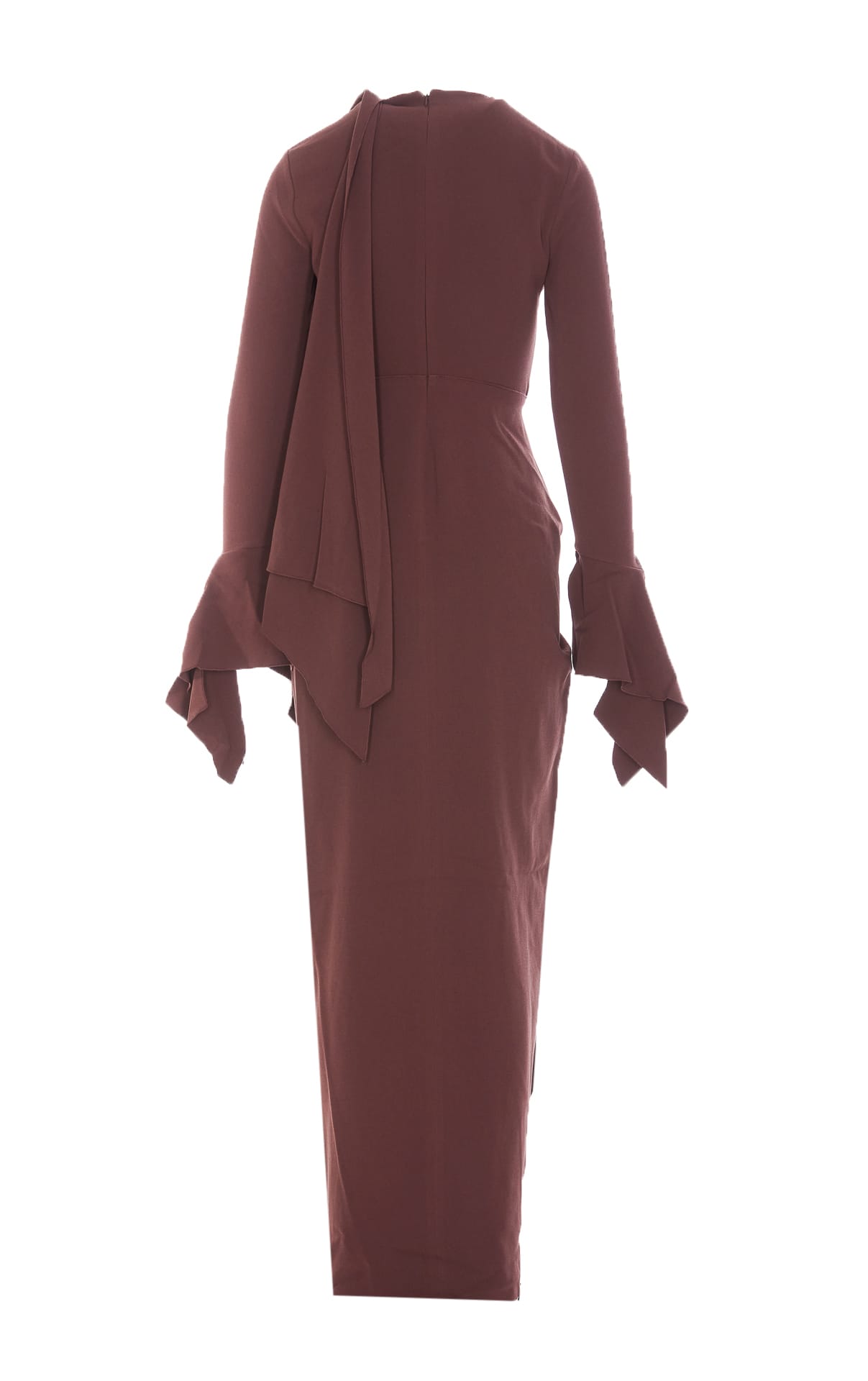 Solace London Dress Woman Brown In Brown