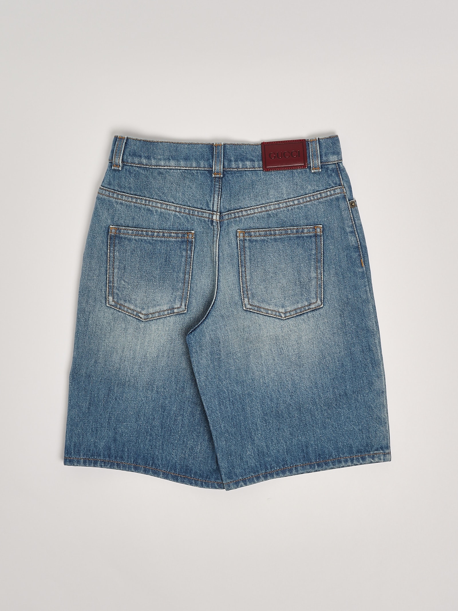 Gucci Bermuda Denim Bermuda In Blue