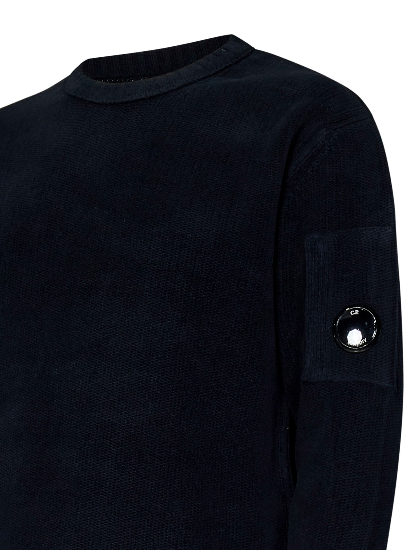 Shop C.p. Company Sweater In Blue