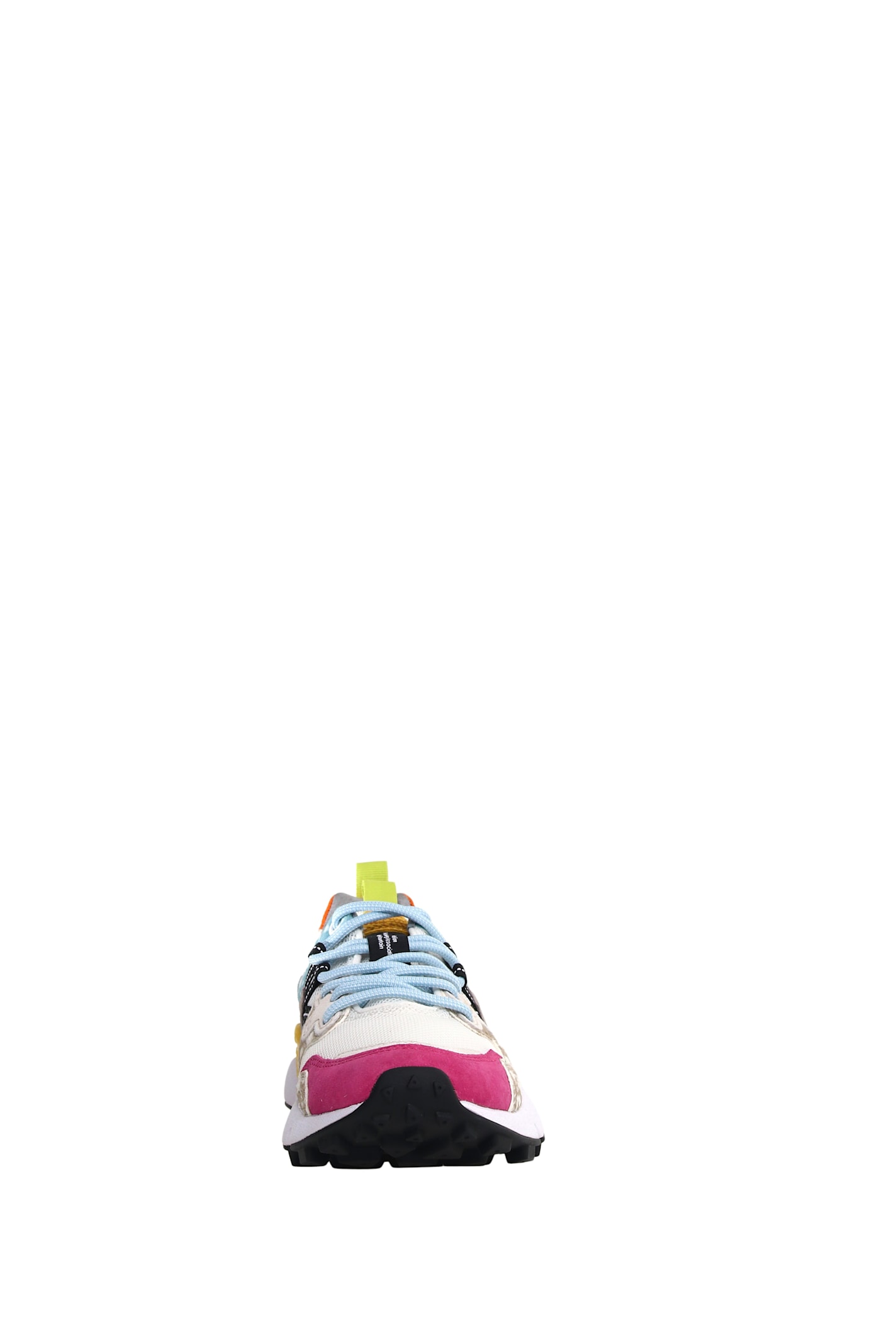 Flower Mountain Dynamic Multicolored Suede Sneakers With Trekking Laces In Purple