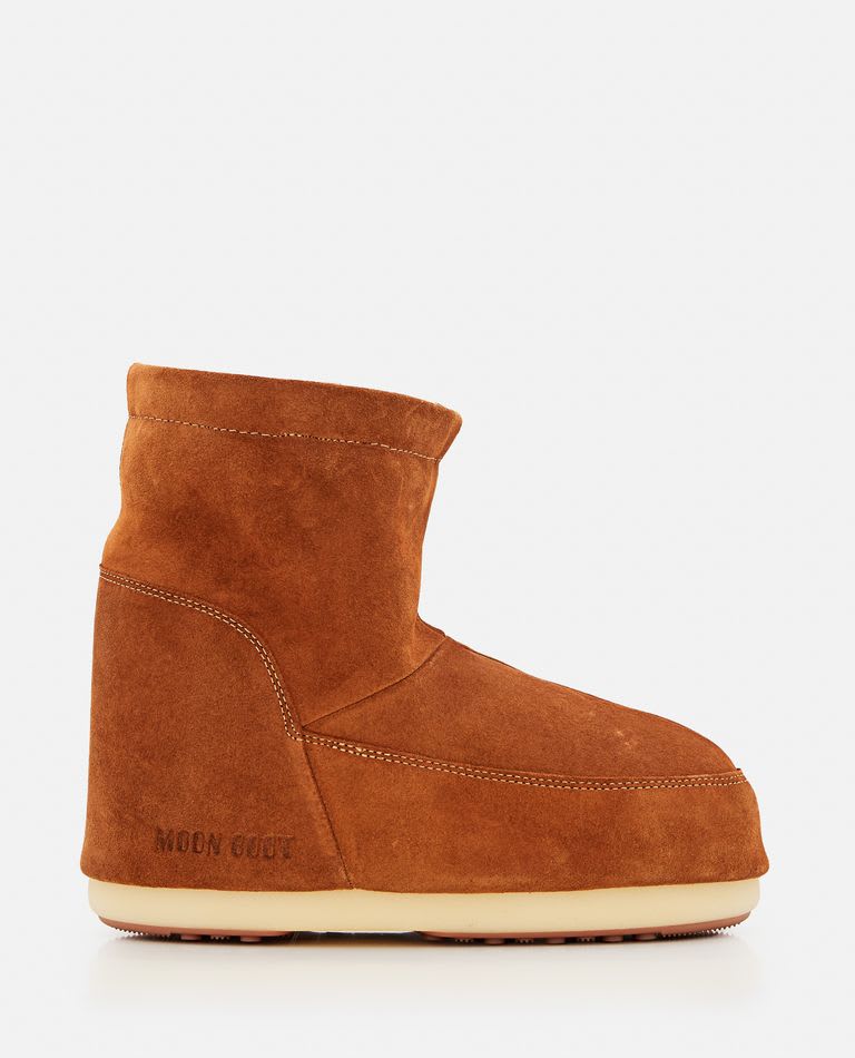 Shop Moon Boot Mb Icon Low Nolace Suede Mid Boots In Marrone