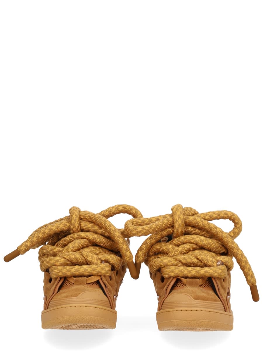 Lanvin Beige Bos Taurus Sneaker In Brown