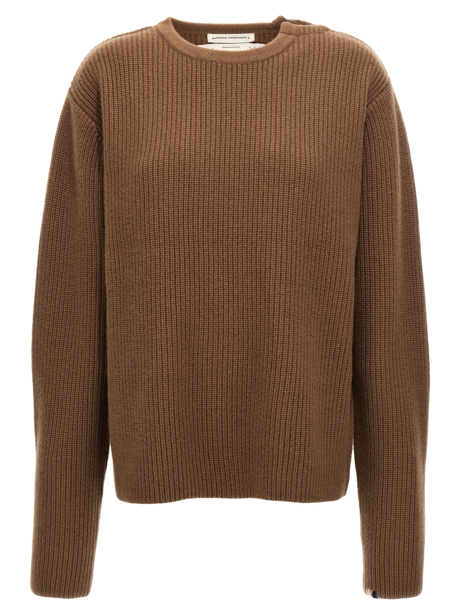 Shop Extreme Cashmere 356 You Sweater In Brown