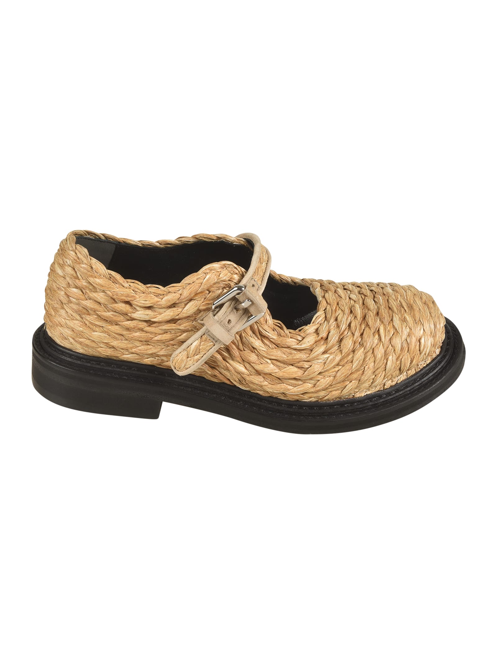 Weaved Rafia Mules