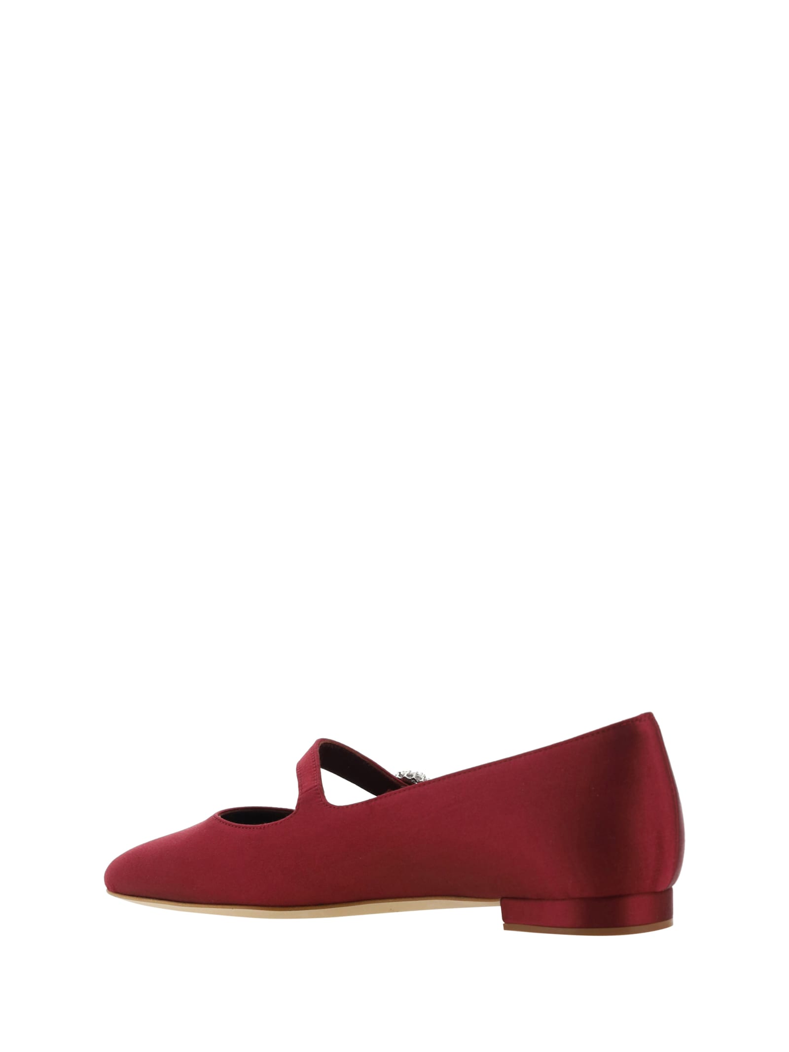 Shop Manolo Blahnik Mary Jane Ballerinas In Dred