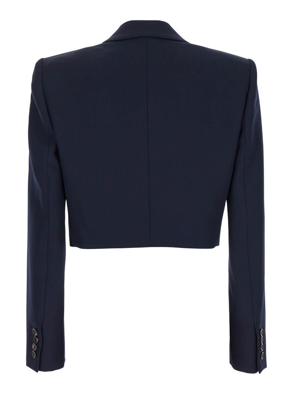 Shop Chloé Cropped Blazer In Black