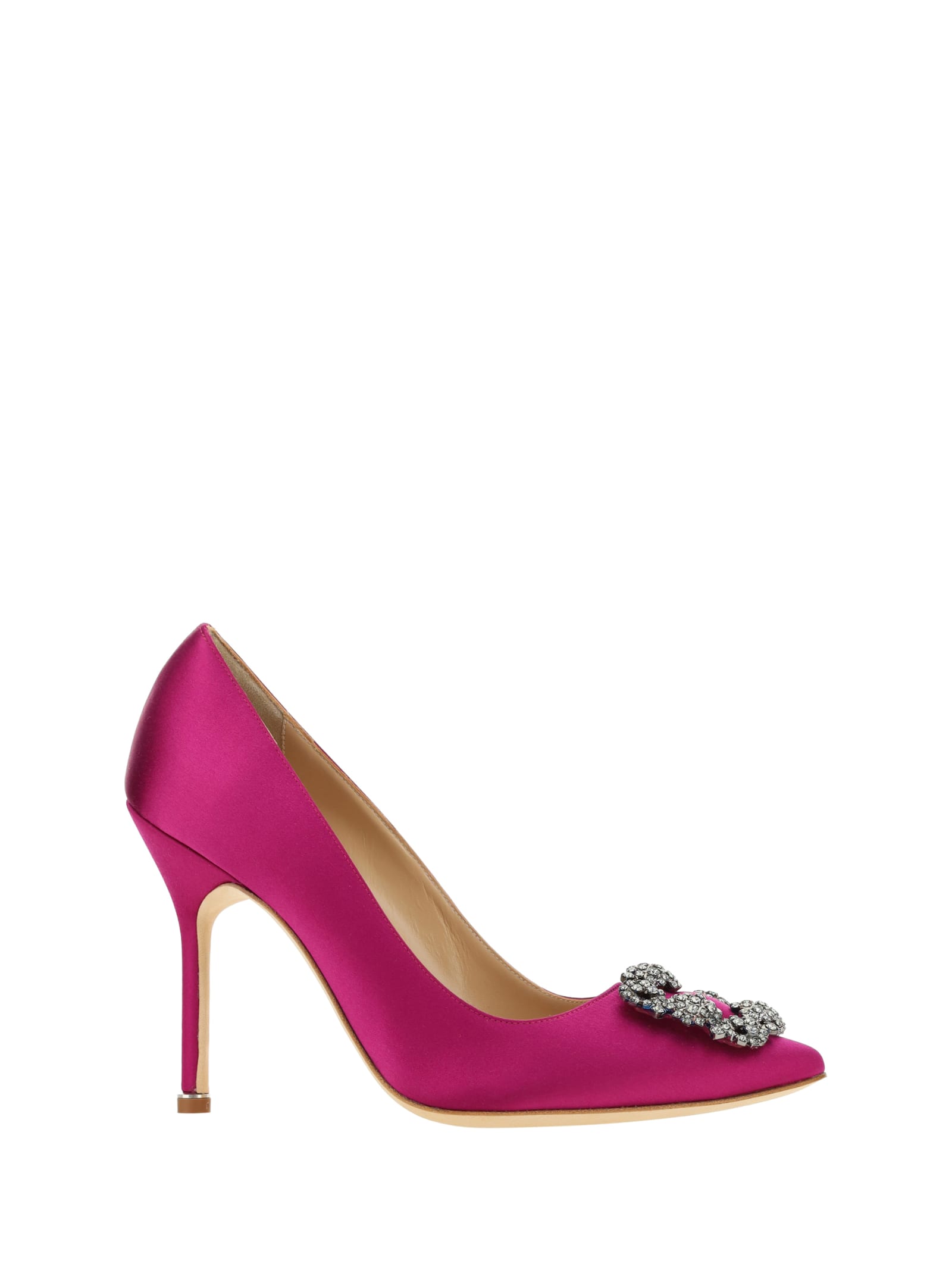 Shop Manolo Blahnik Hangisi Pumps In Dpnk