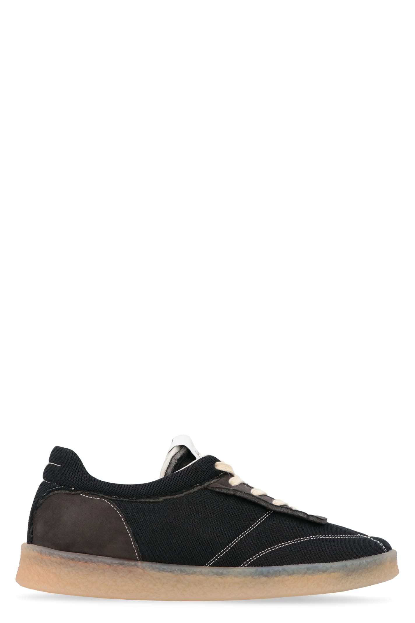 MM6 Maison Margiela Leather And Fabric Low-top Sneakers