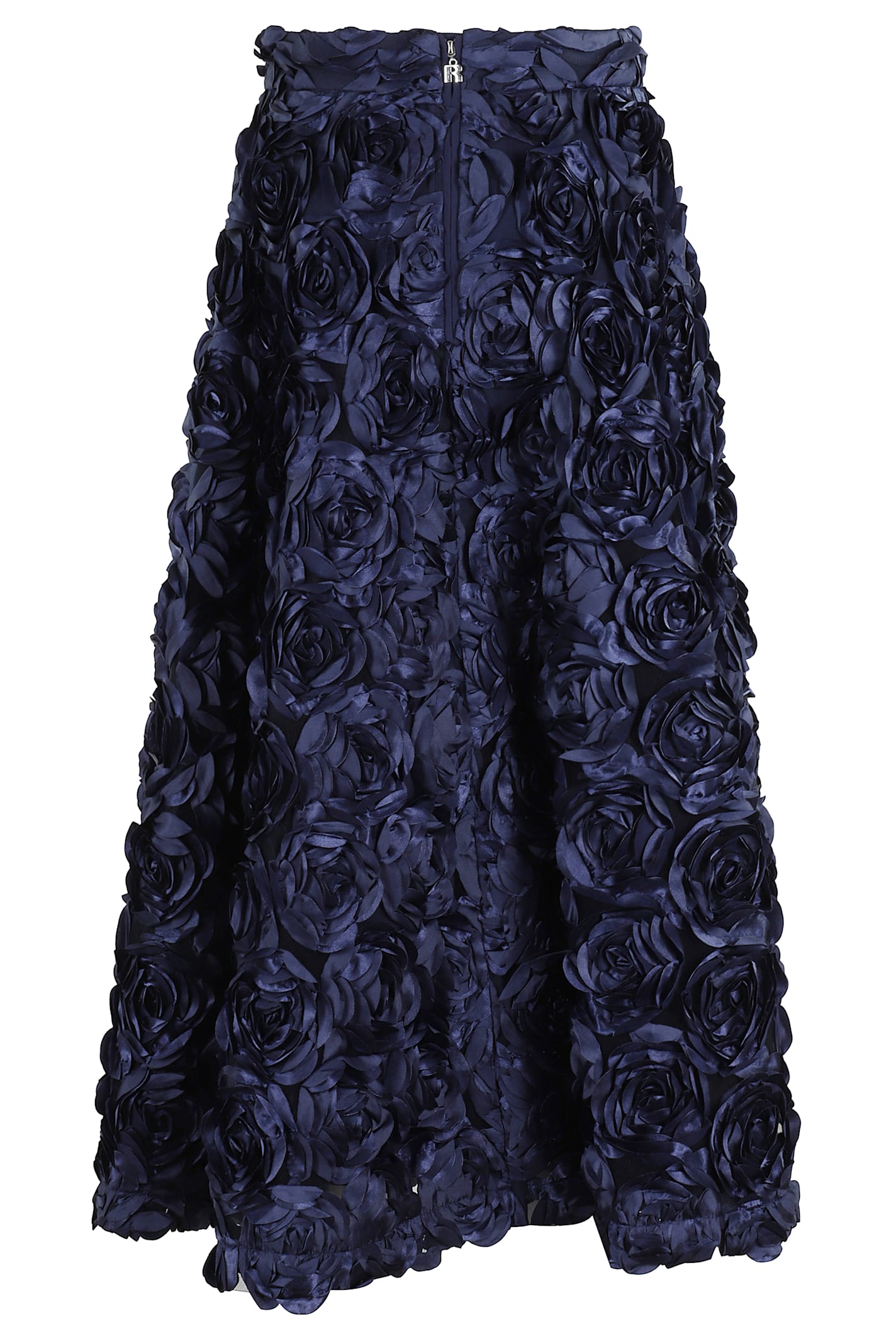 Rotate Birger Christensen Skirt With Roses In Blue
