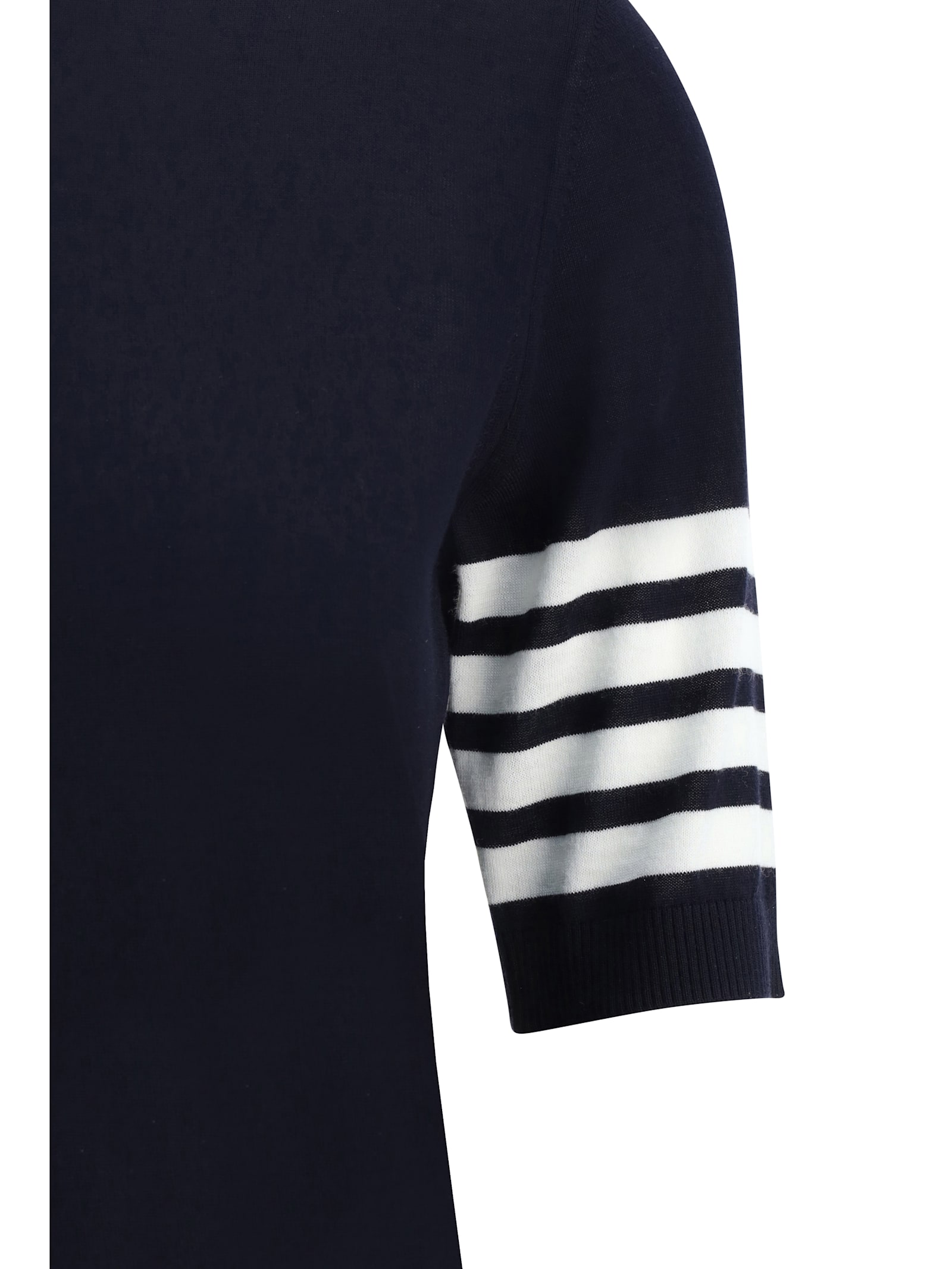 Thom Browne '4-bar' Black Wool Turtleneck Sweater