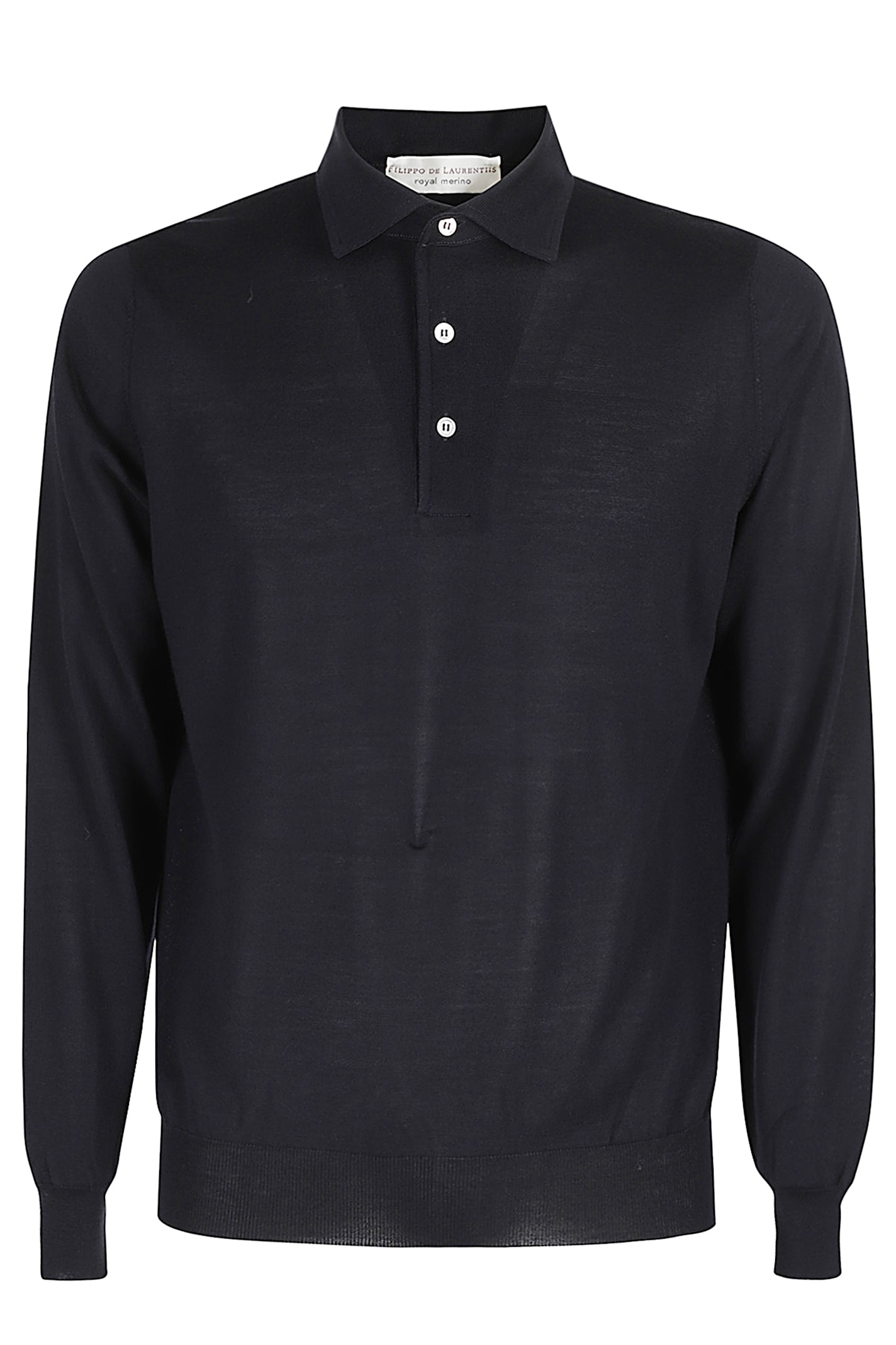 Filippo De Laurentiis Manica Lunga Paramontura Merino In Blue