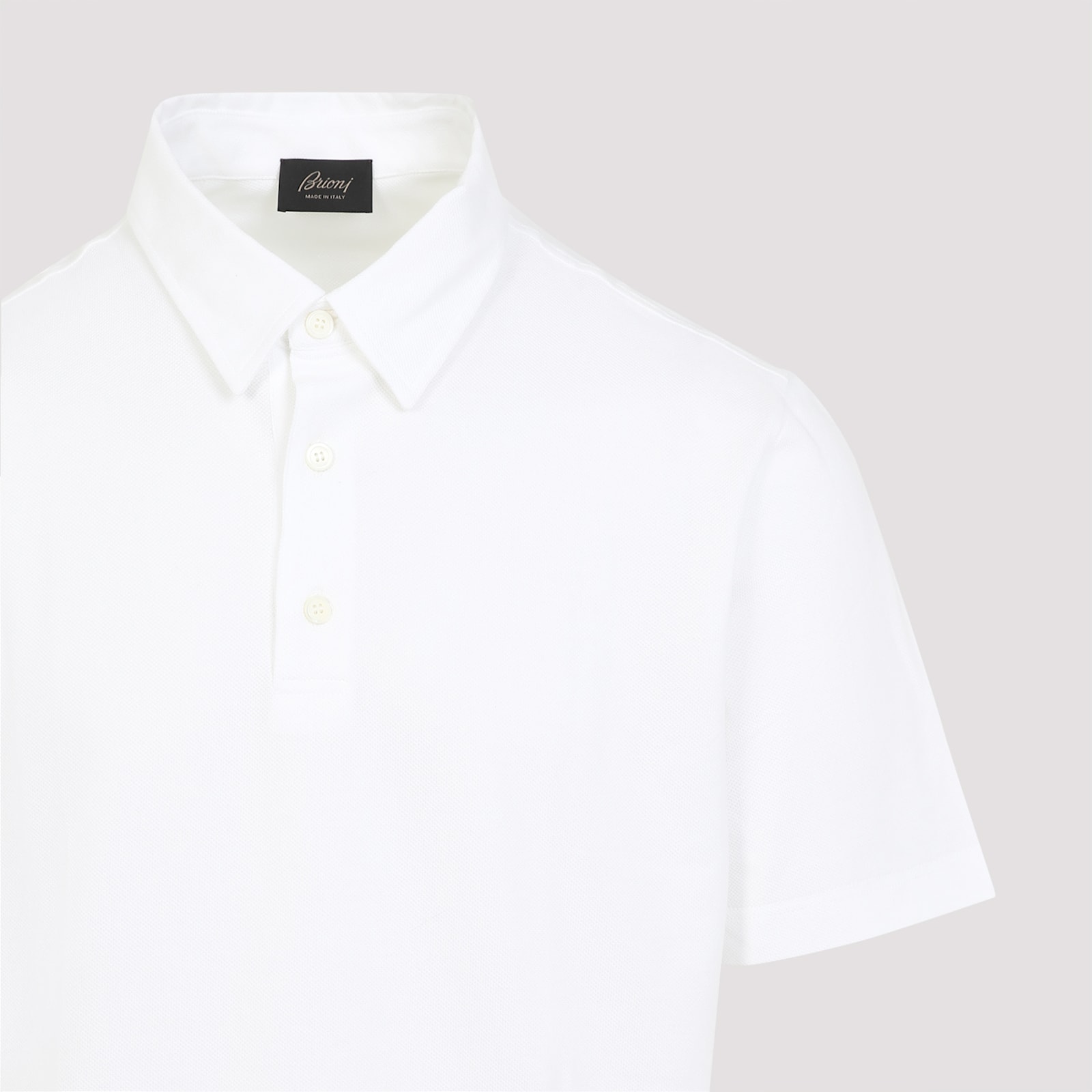 Brioni Ss Polo In White
