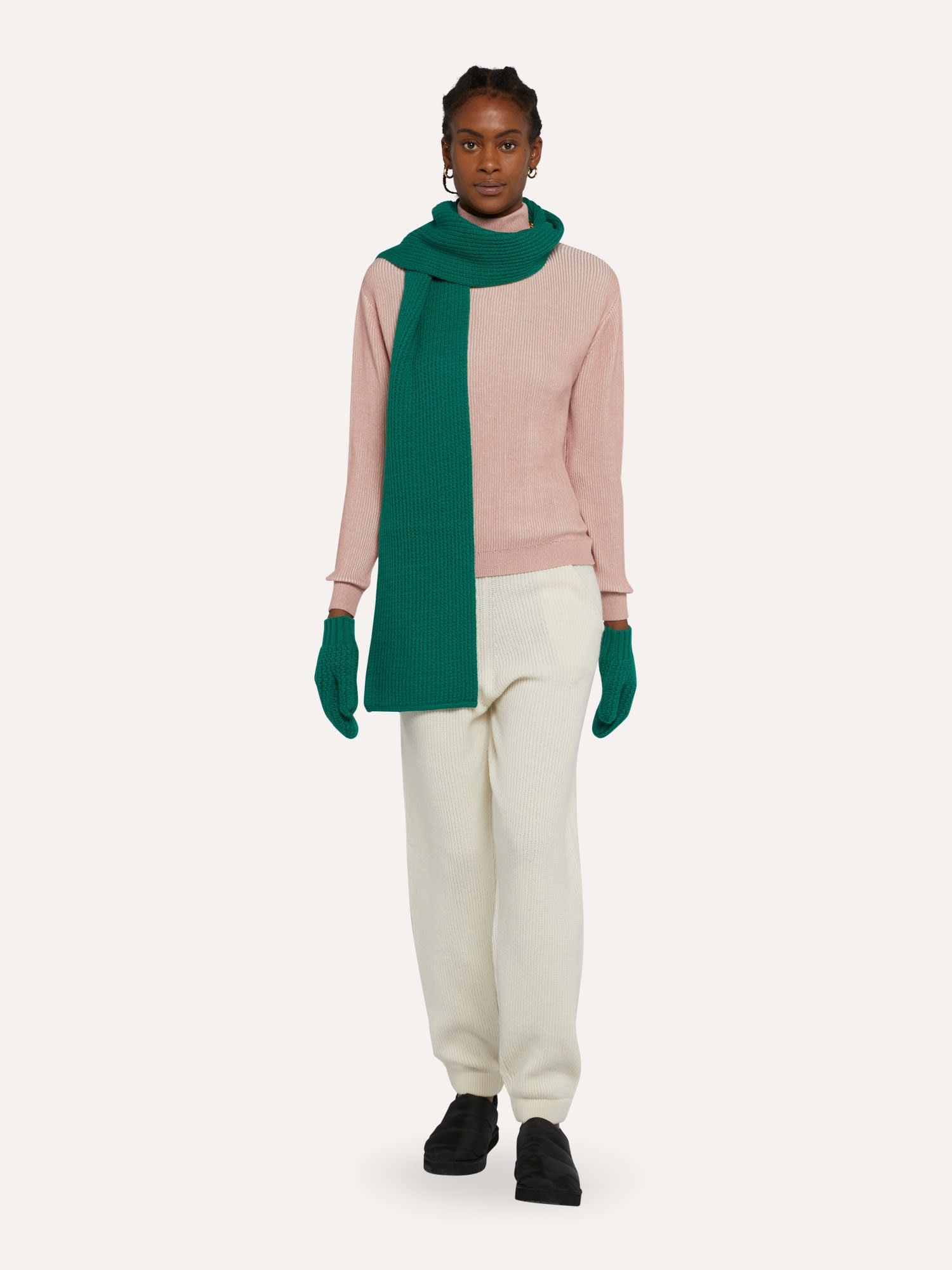 Ballantyne Basic Turtleneck In Pink
