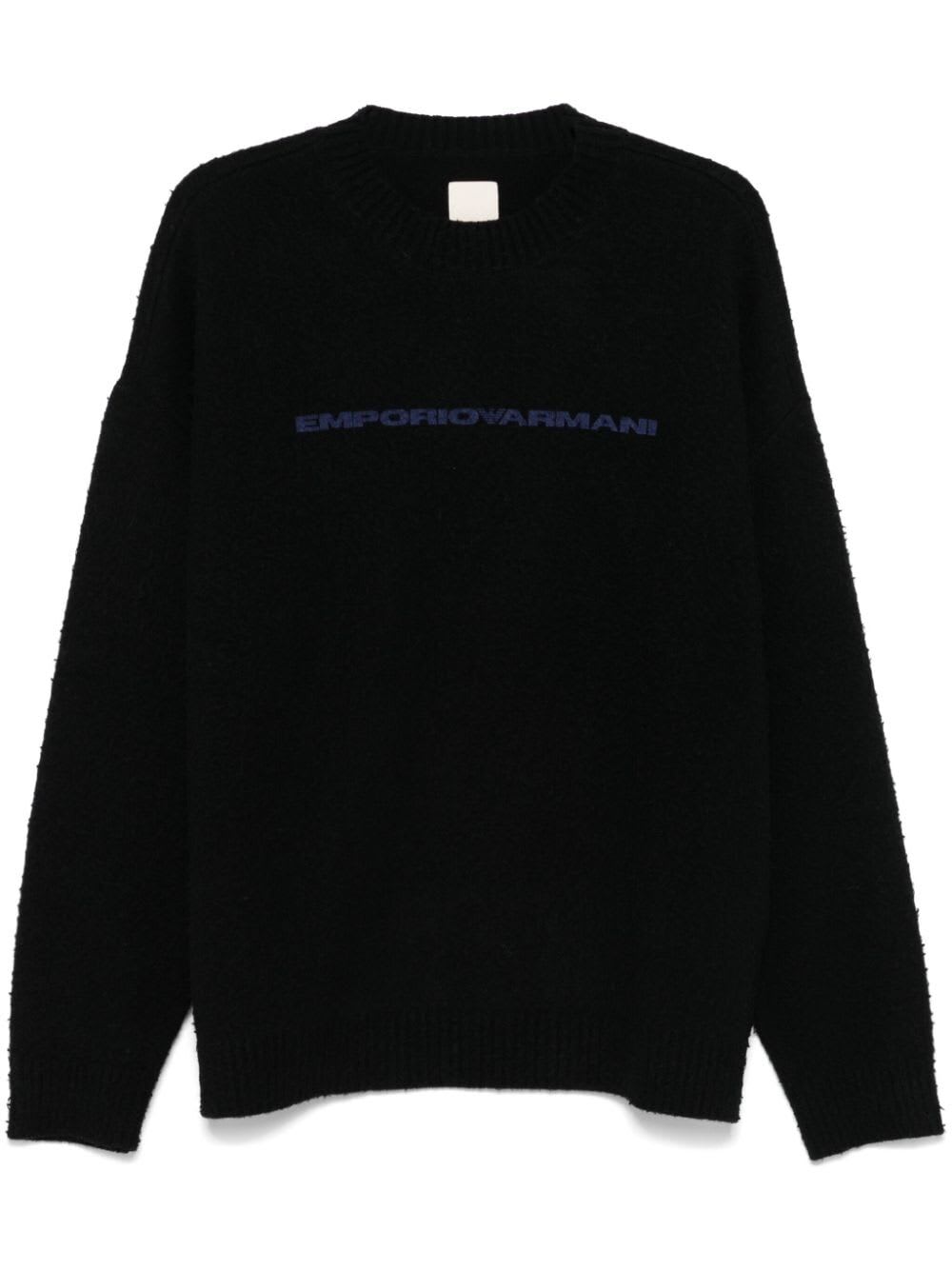 Shop Emporio Armani Sweater In Black