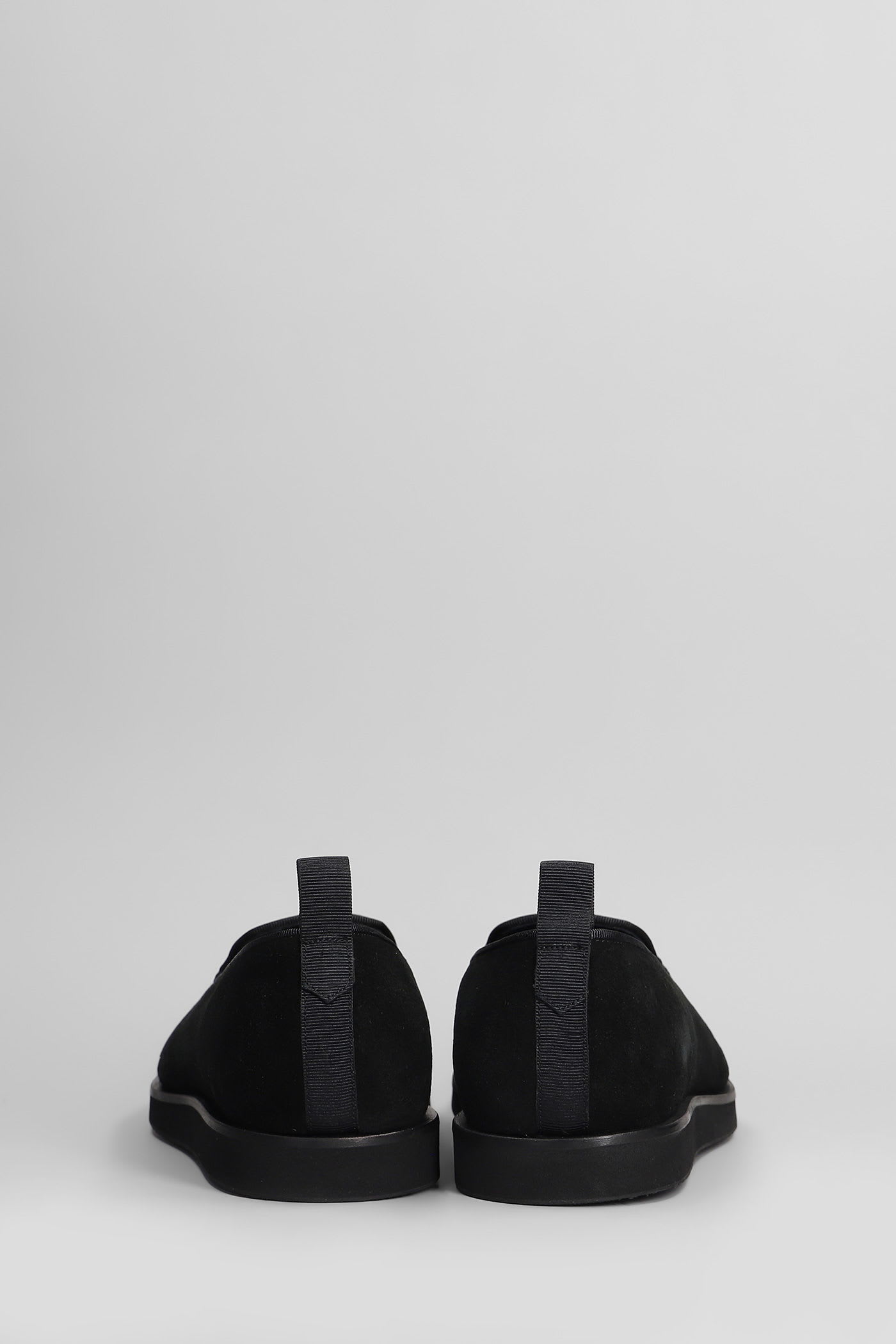 Needles Loafers In Black Suede In Black