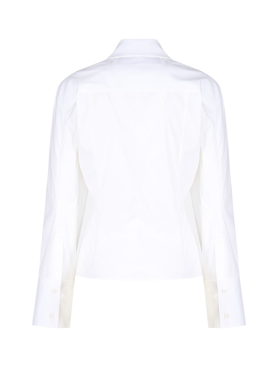 Shop Jacquemus The Ruban Shirt In White