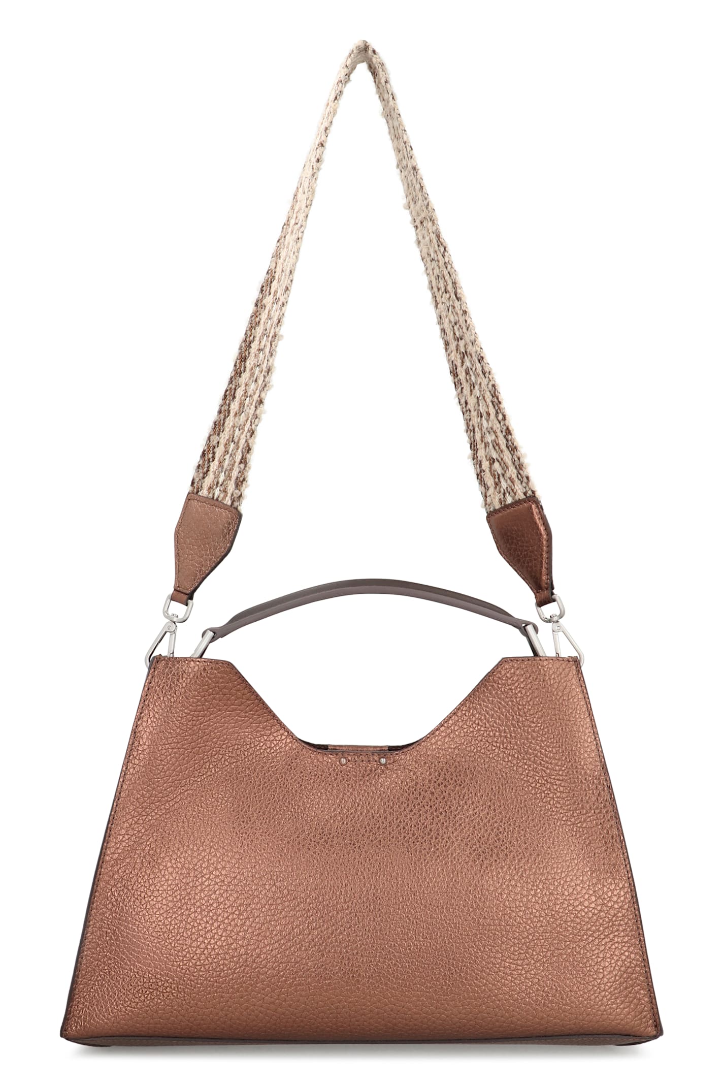 Gianni Chiarini Aurora Leather Tote Bag In Brown