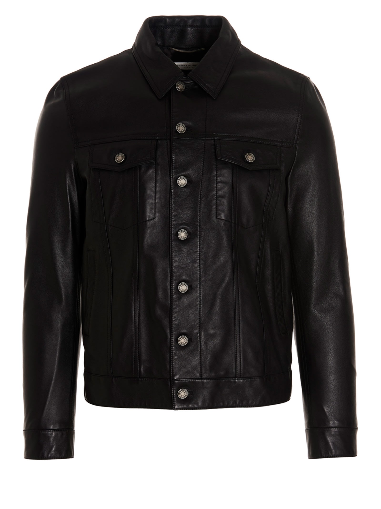 Shop Saint Laurent Segovia Jacket, In Black