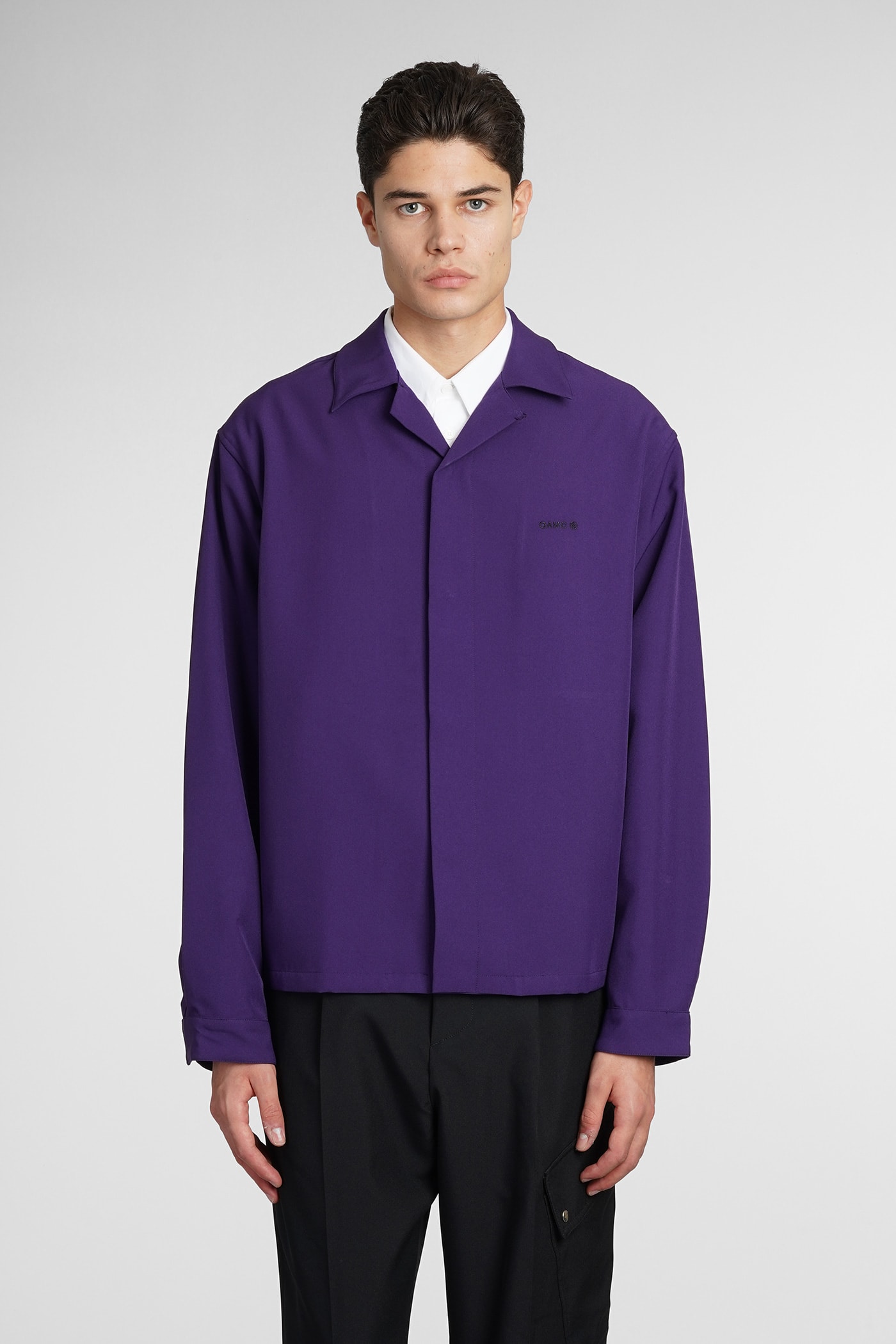 System Shirt Shirt In Viola Polyester