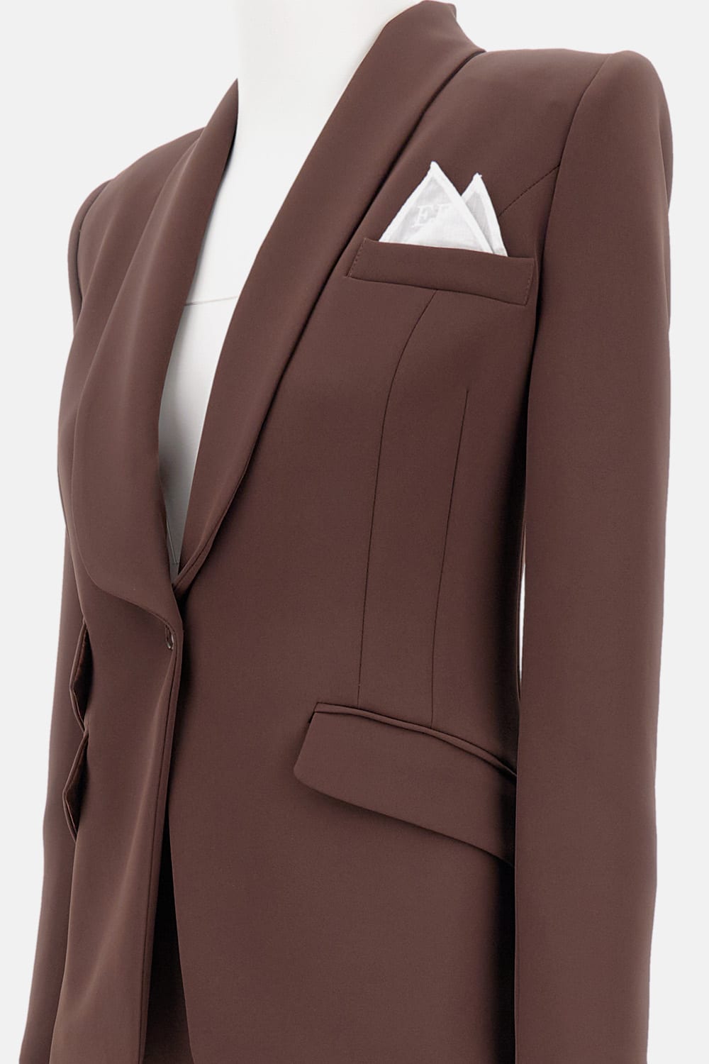 Elisabetta Franchi Tailored Suit In Brown