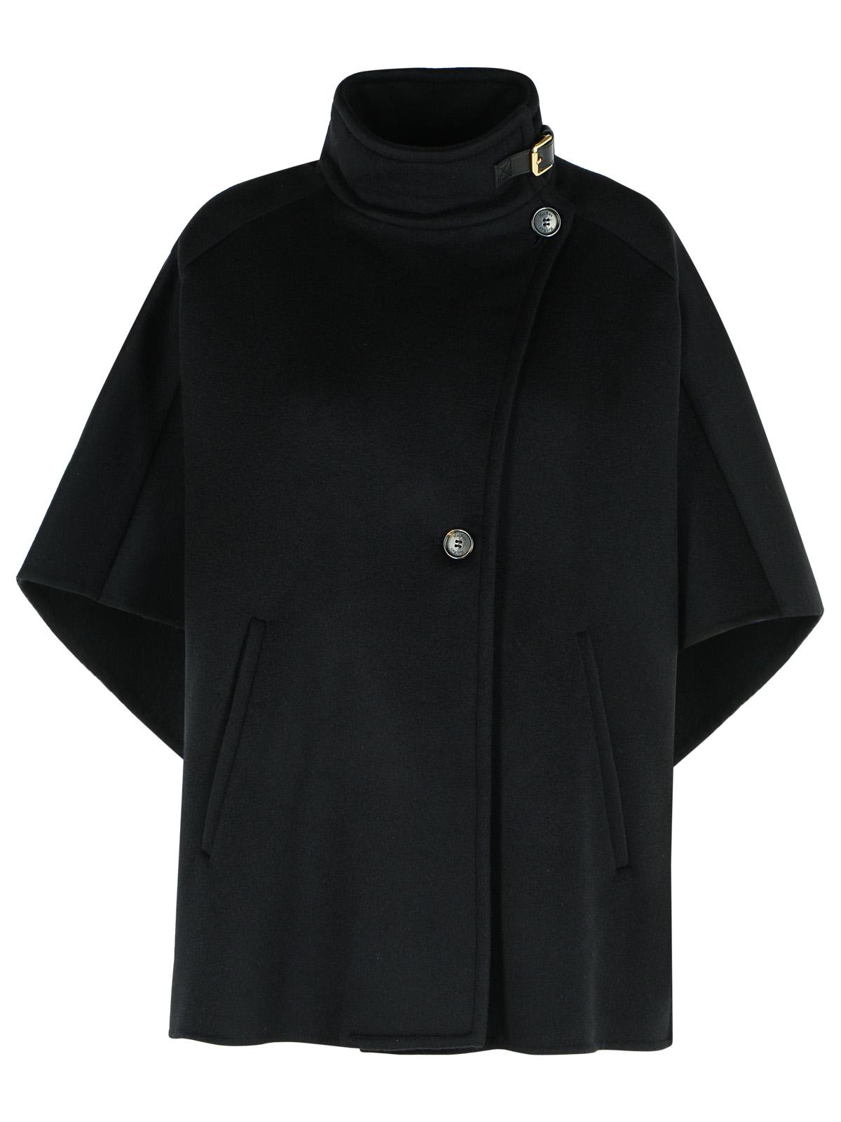 Max Mara Derrik Black Cashmere Cape In Black