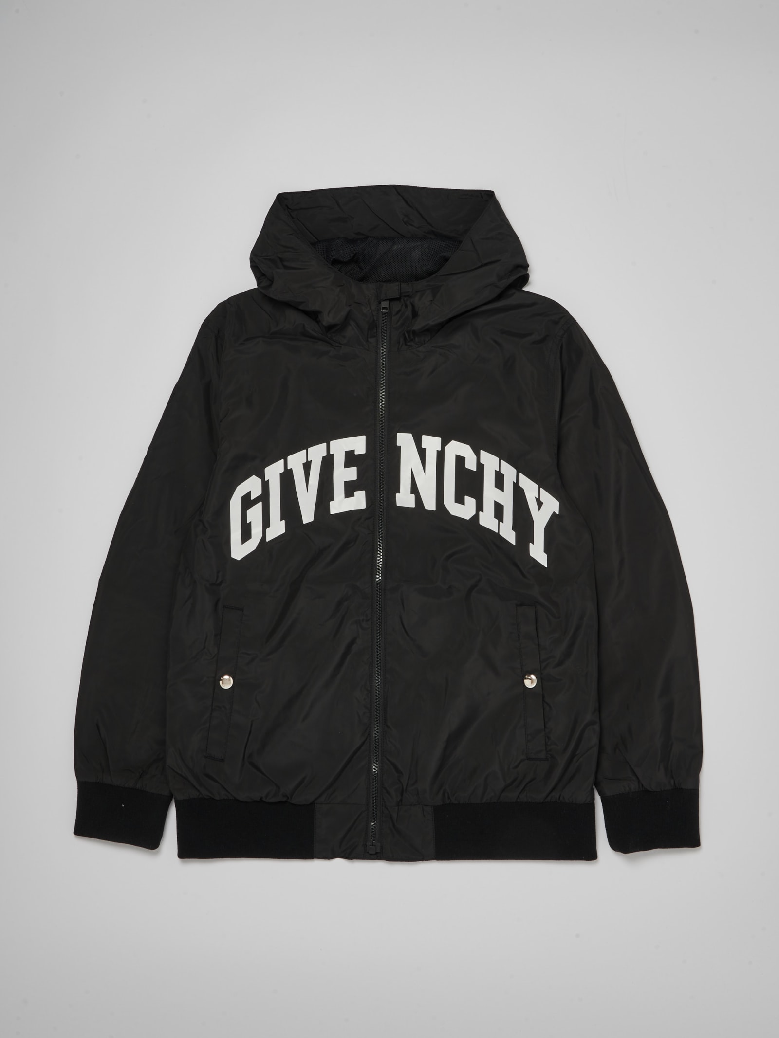 Shop Givenchy Nylon Jacket Jacket In Nero