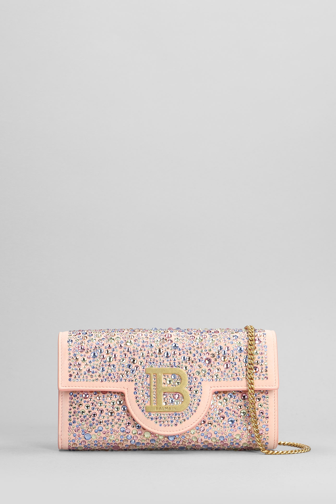 B Buzz Hand Bag In Rose-pink Suede