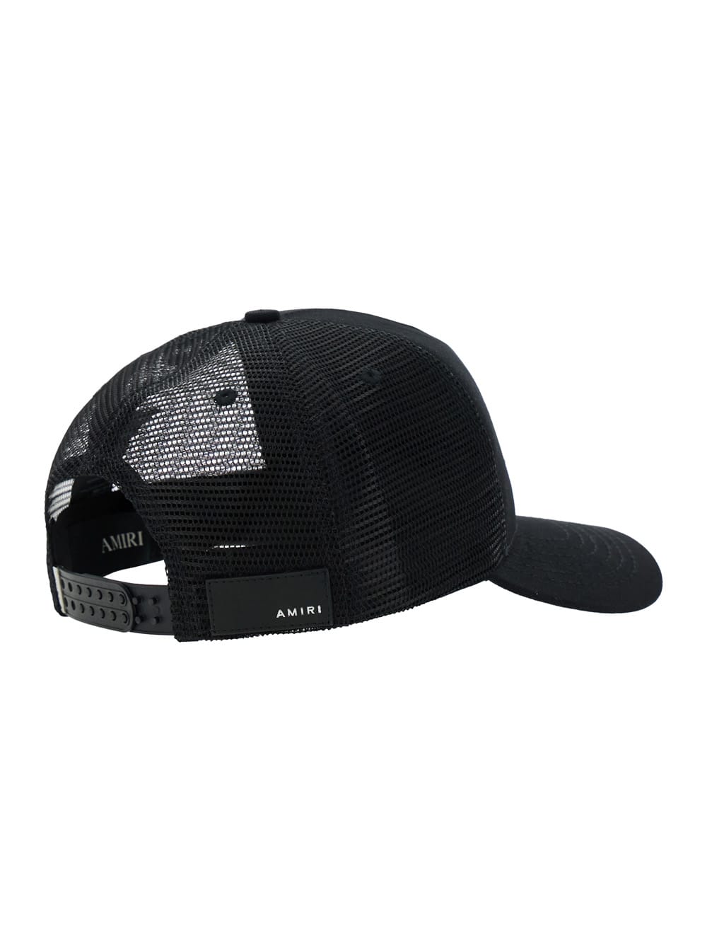 Amiri Black Baseball Cap With Logo Lettering On The Front And Mehs Panels In Cotton Man In Black